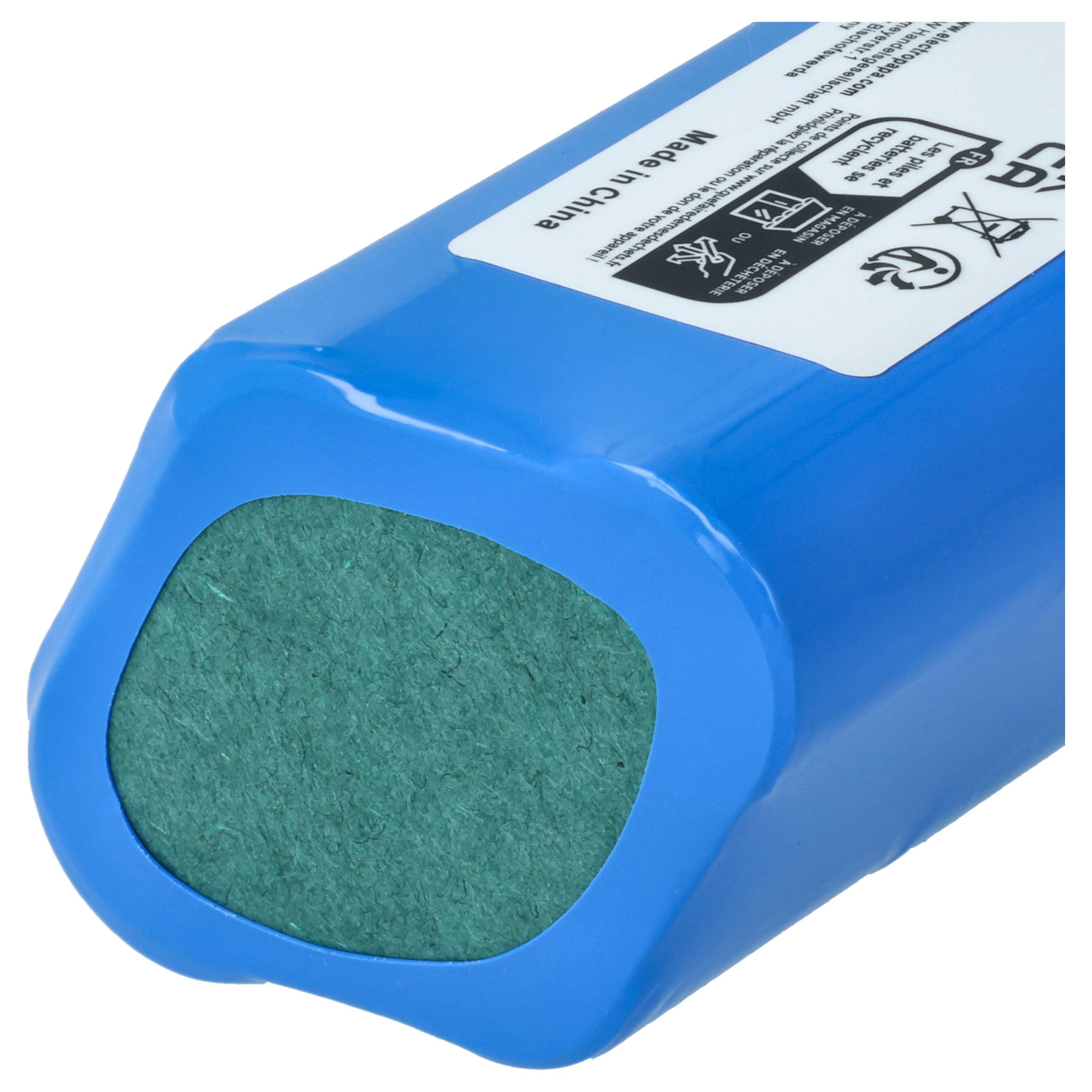Batterie remplace Ecovacs 201-1913-4200, 201-1913-4201 pour robot aspirateur Ecovacs - 6400mAh 14,4V Li-ion
