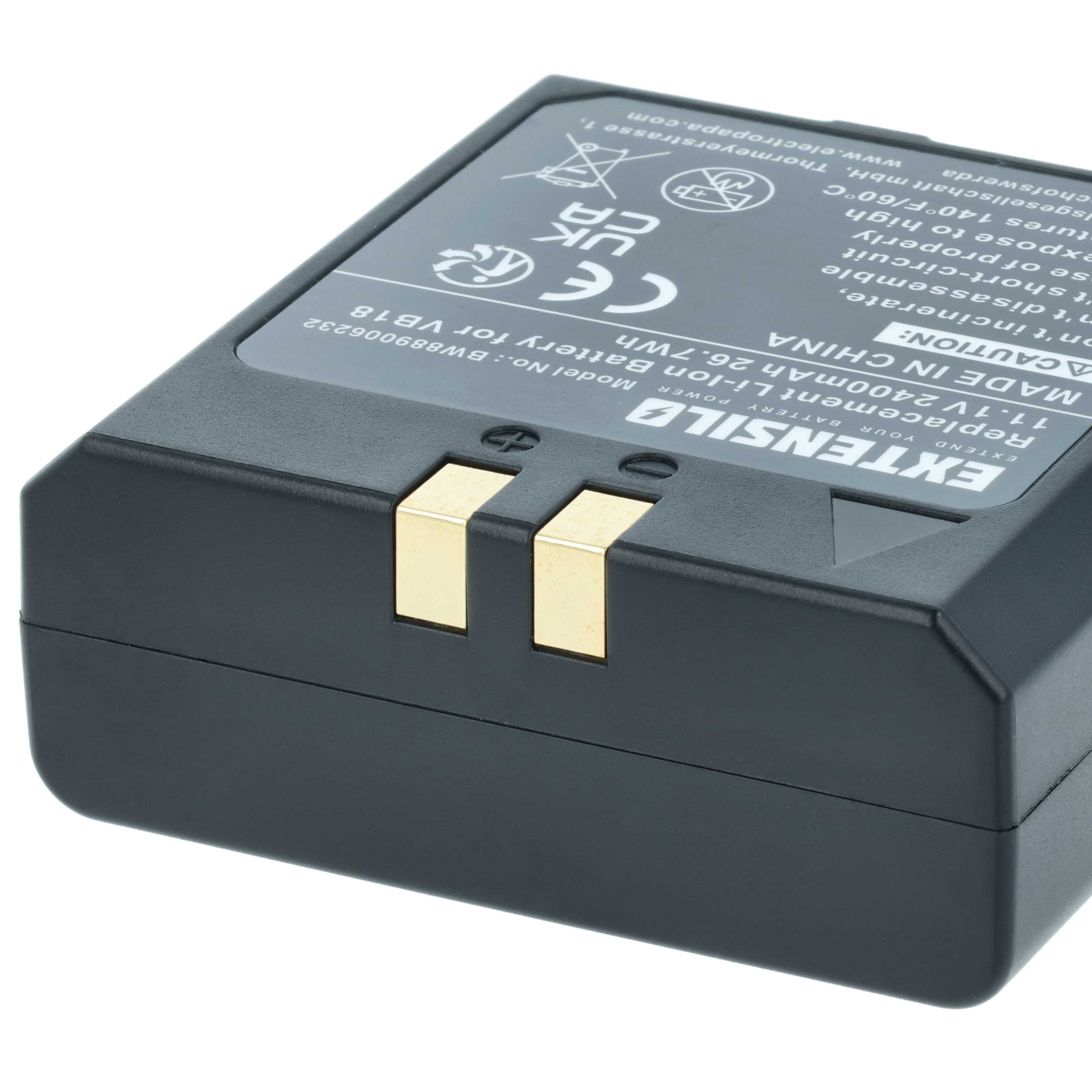 Camera Flash Unit Battery replaces Flashpoint FPLFSMZLRB - 2400 mAh 11.1 V Li-Ion