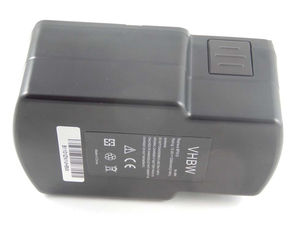Batterie remplace Festo / Festool 6S, BPS15, 491 823, 492 269 pour outil électrique - 3300 mAh, 15,6 V, NiMH
