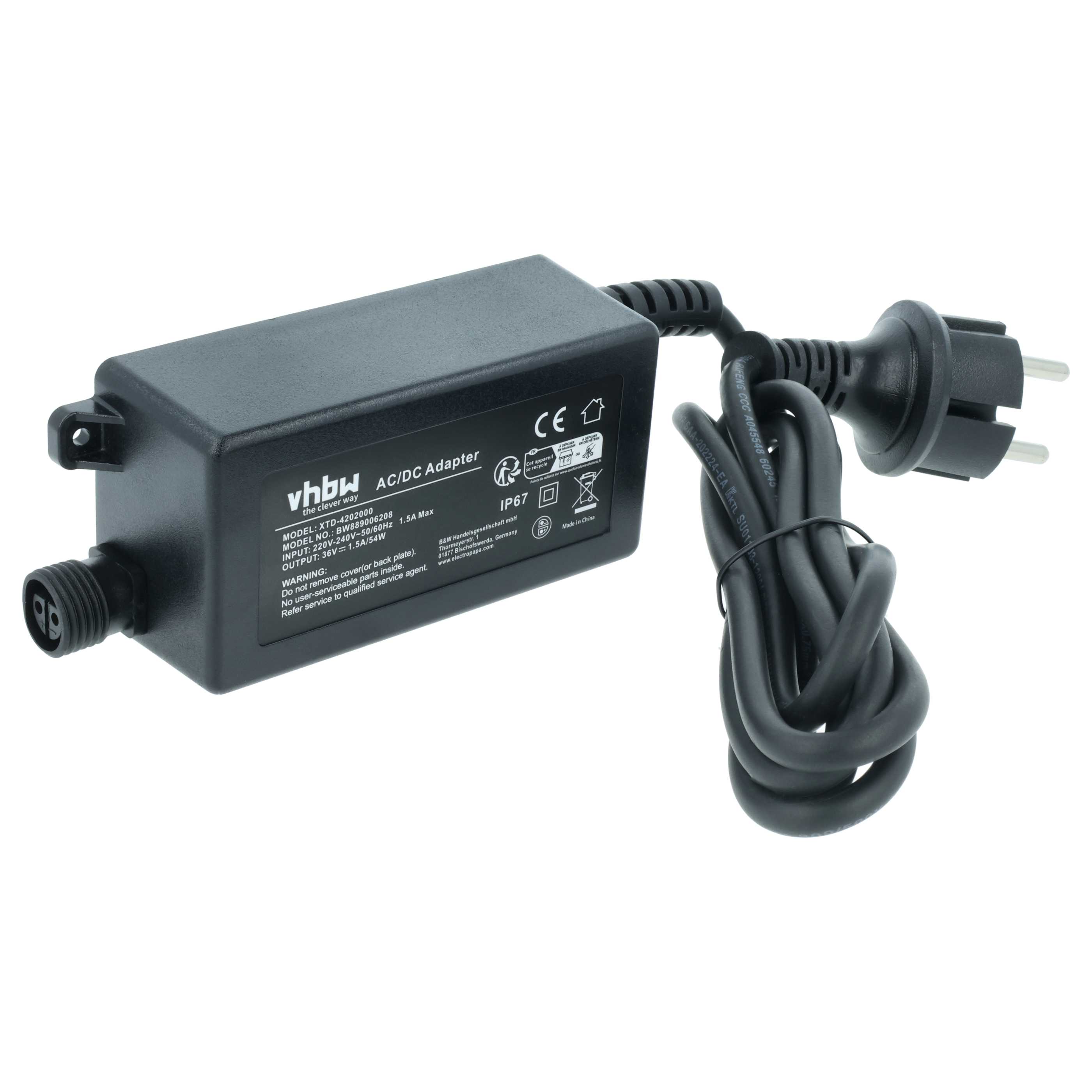 Mains Power Adapter replaces Al-Ko 442547 lawnmower robot Charging Station etc.