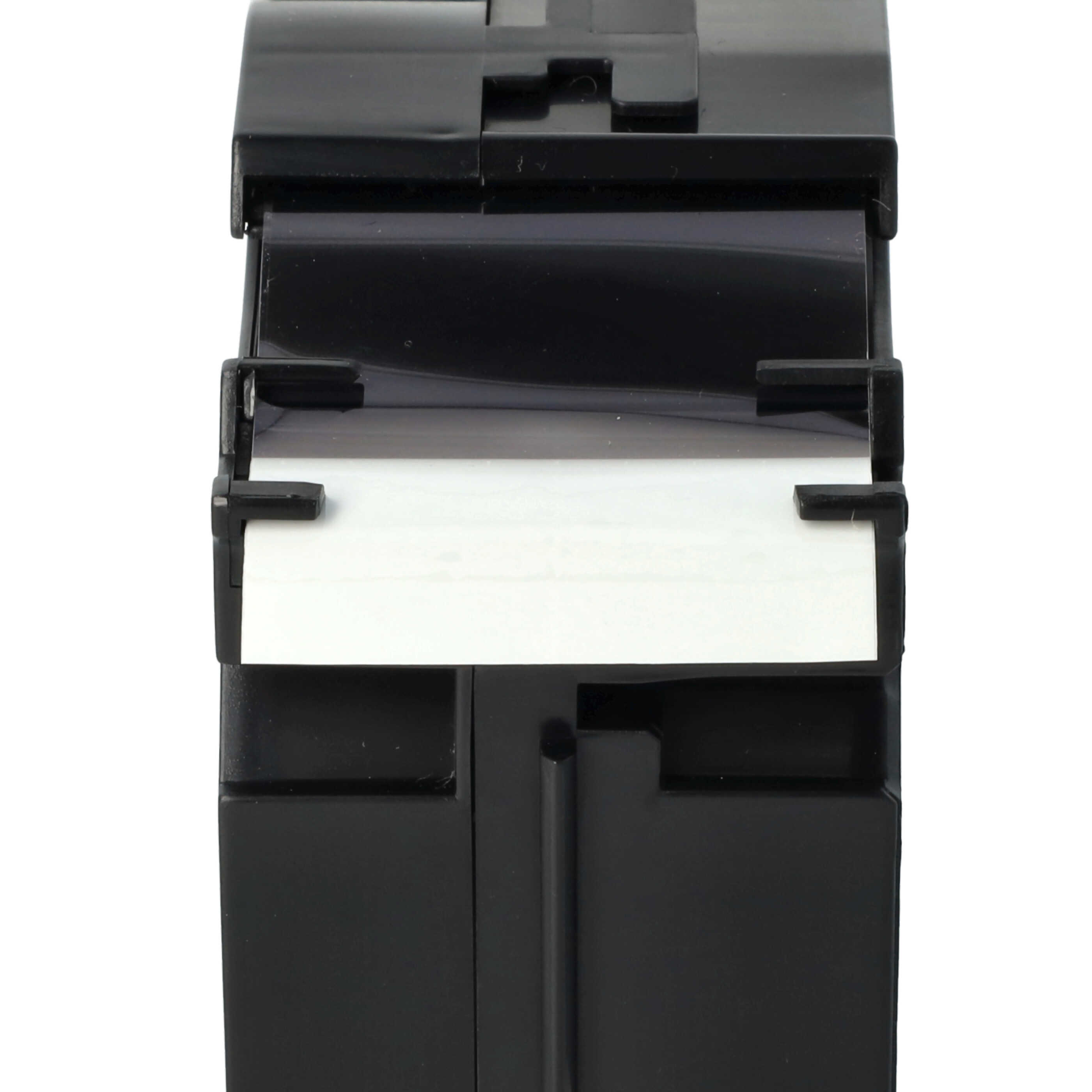 50x Label Tape replaces Brother TZ-261, TZE-261 - 36 mm Black to White