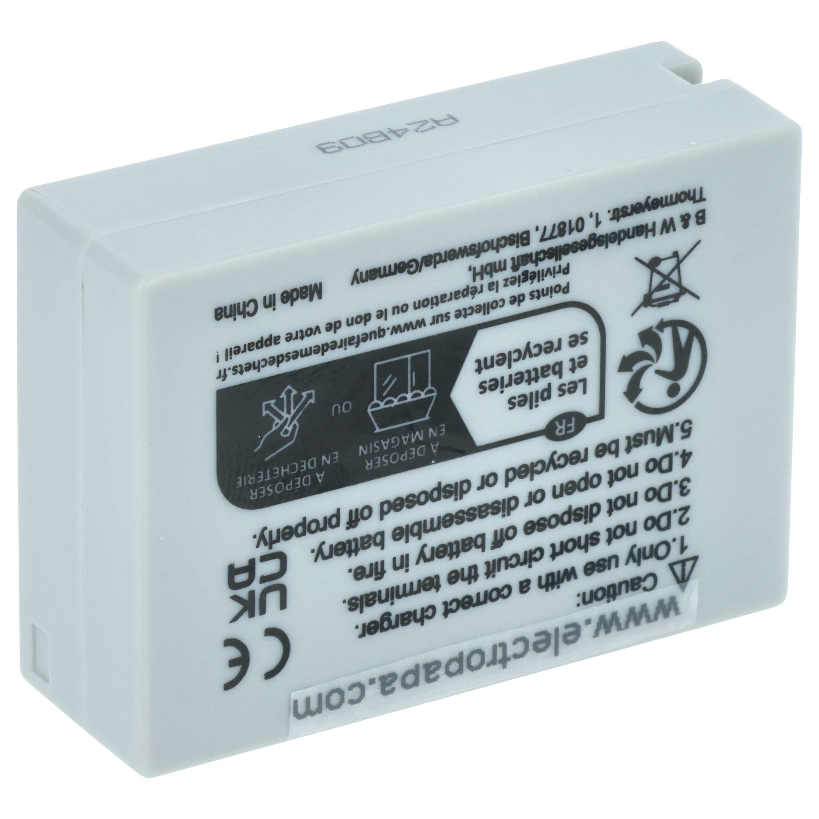 3x Battery replaces Canon NB-10L - 700mAh, 7.4V, Li-Ion
