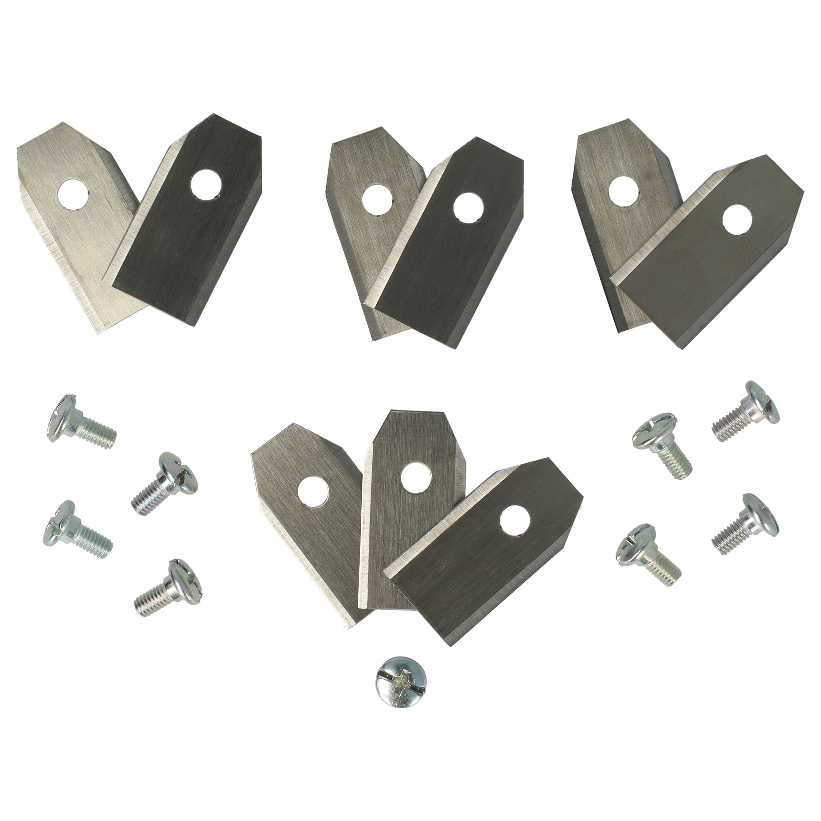 18x Exchange Blade replaces Arnold AR1 for Cordless Lawnmower etc. - steel, silver
