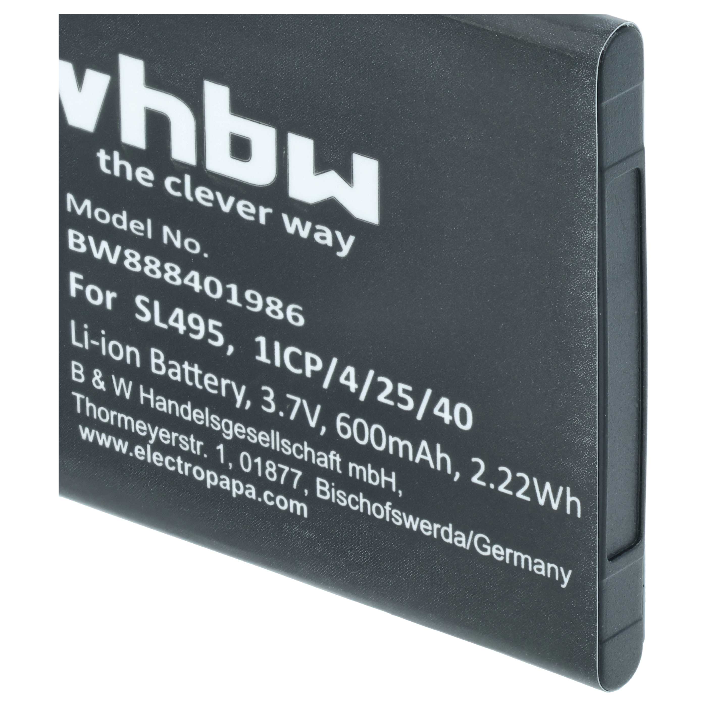 Akumulator do telefonu dla seniora zamiennik Bea-fon 1ICP/4/25/40 - 600 mAh 3,7 V Li-Ion