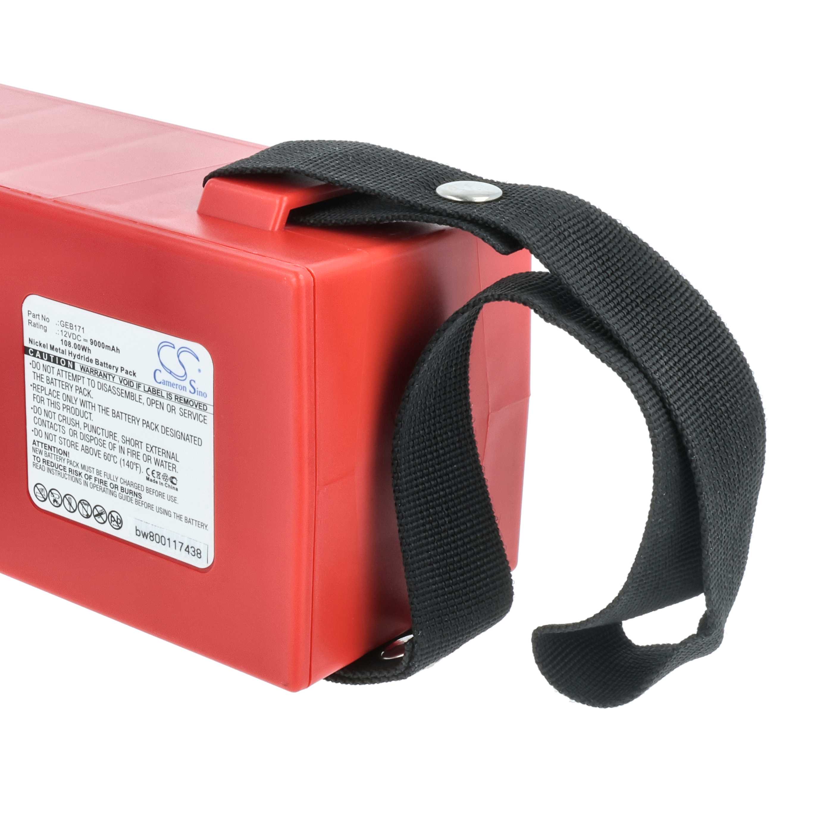 Batería reemplaza Leica GEB171 para dispositivo medición (9000 mAh, 12 V, NiMH)