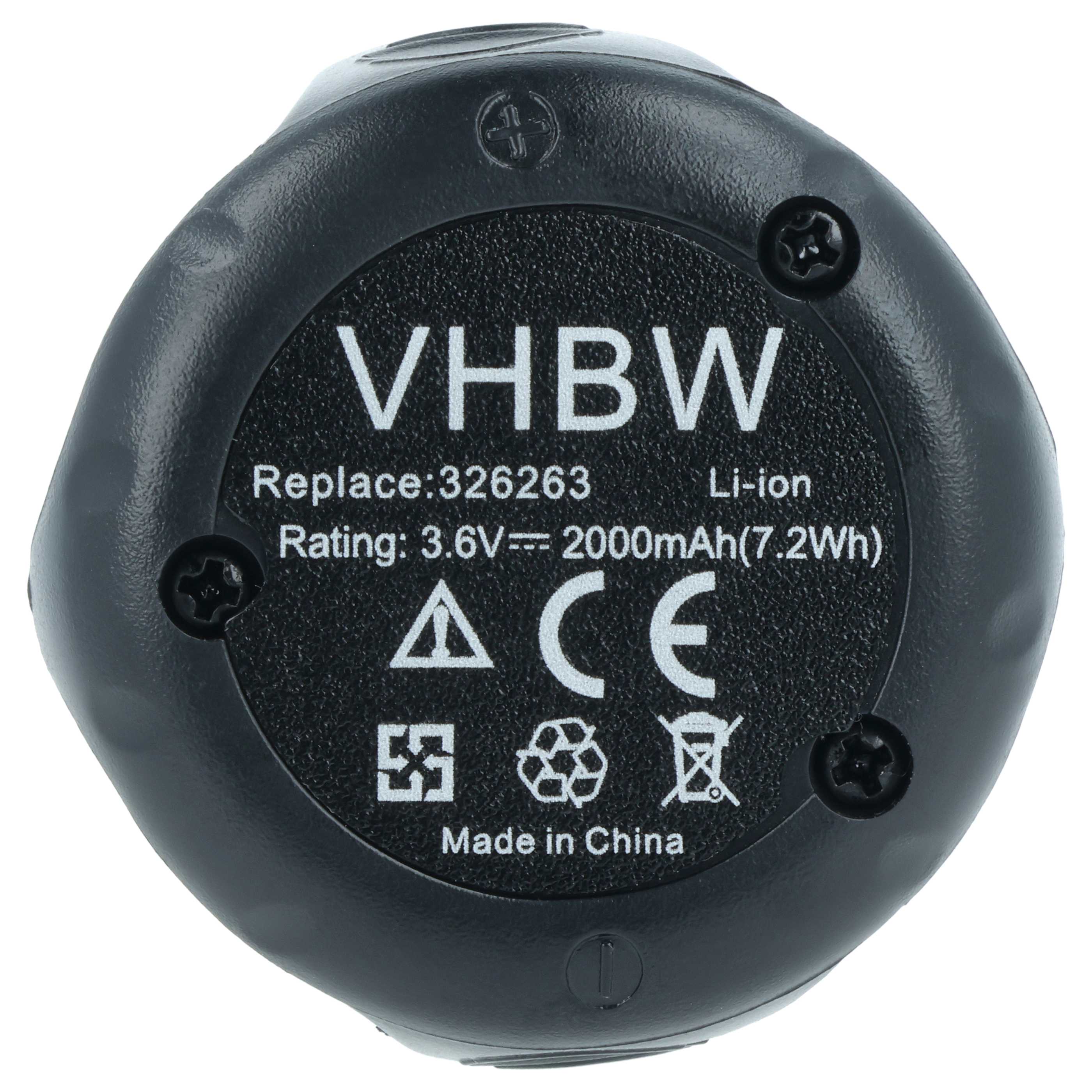 Battery replaces Bostitch 9B12070R Electric Power Tool - 2000 mAh, 3.6 V, Li-Ion