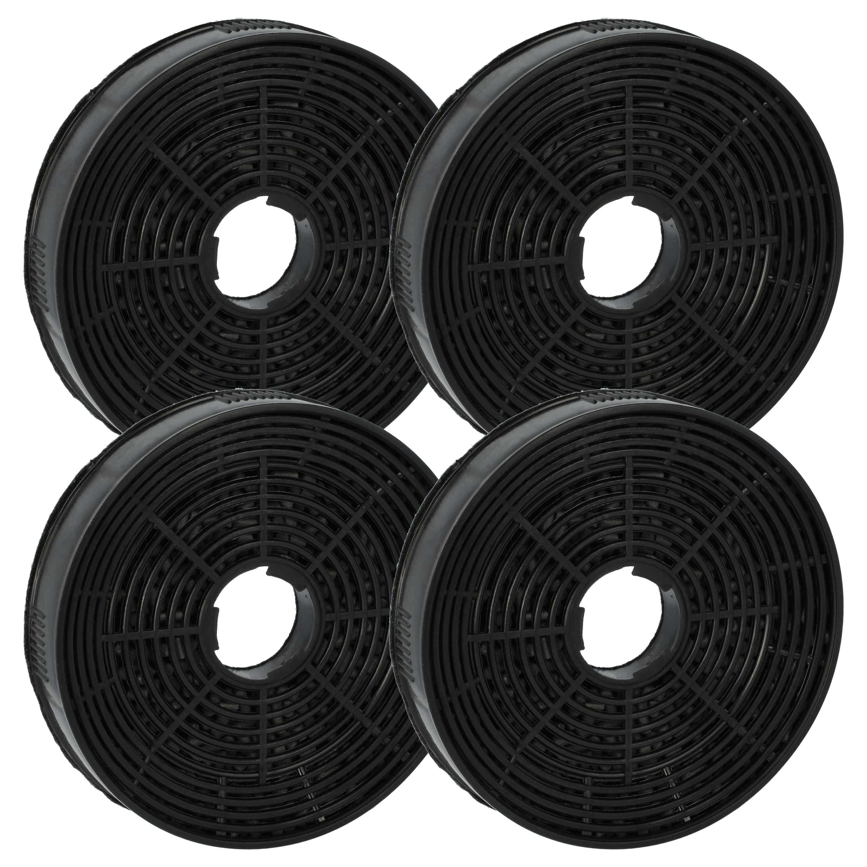 4x Filtres à charbon actif remplace Amica KF17130, 1160825, FWK-140 pour hotte Amica