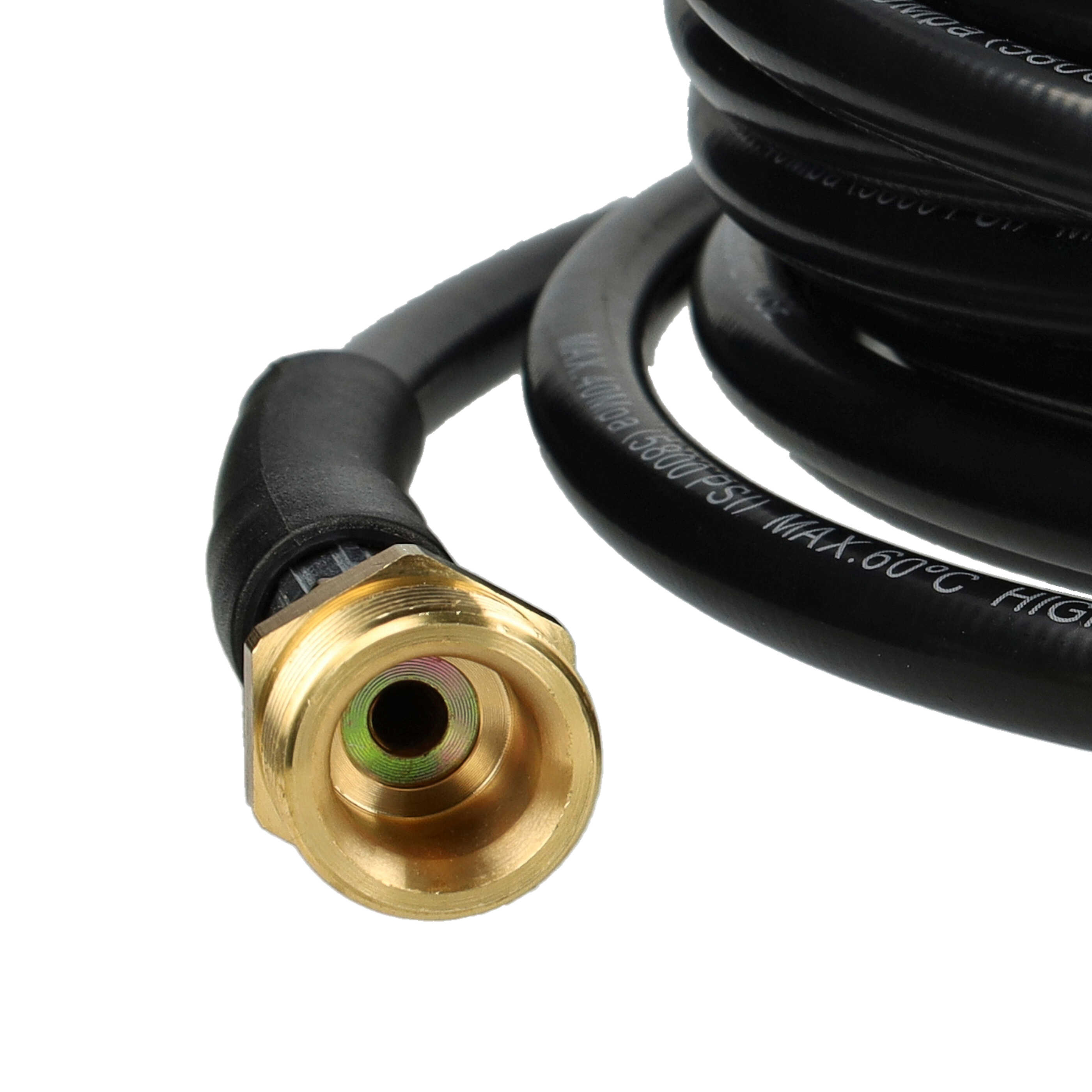 vhbw 15 m Extension Hose High-Pressure Cleaner with M22 x 1.5 Threaded Connection Black
