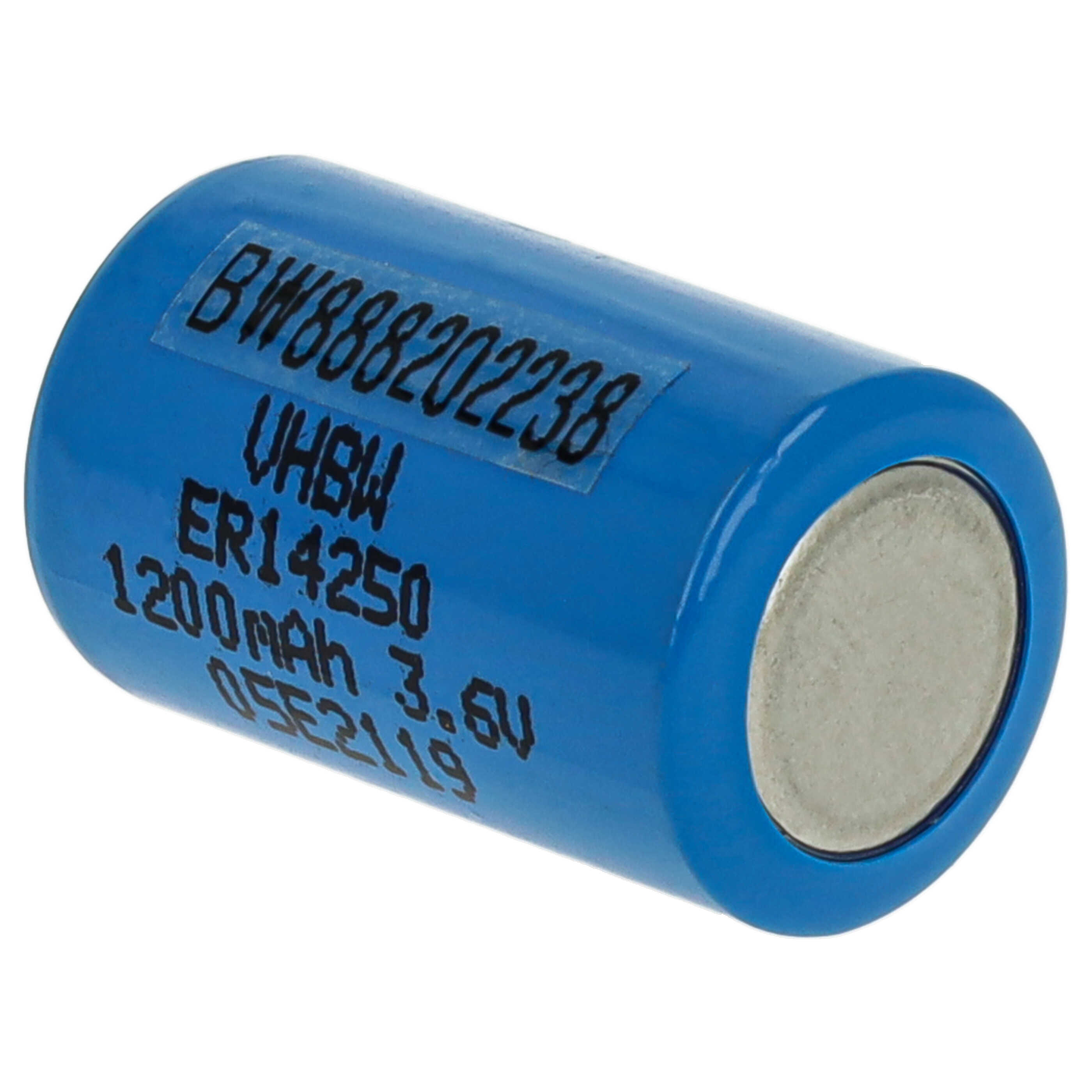 ER14250 Spezial-Batterie (2 Stück) als Ersatz für 1/2AA, 1770-XZ, 3B26, 418-0076 - 1200mAh 3,6V Li-SOCl2