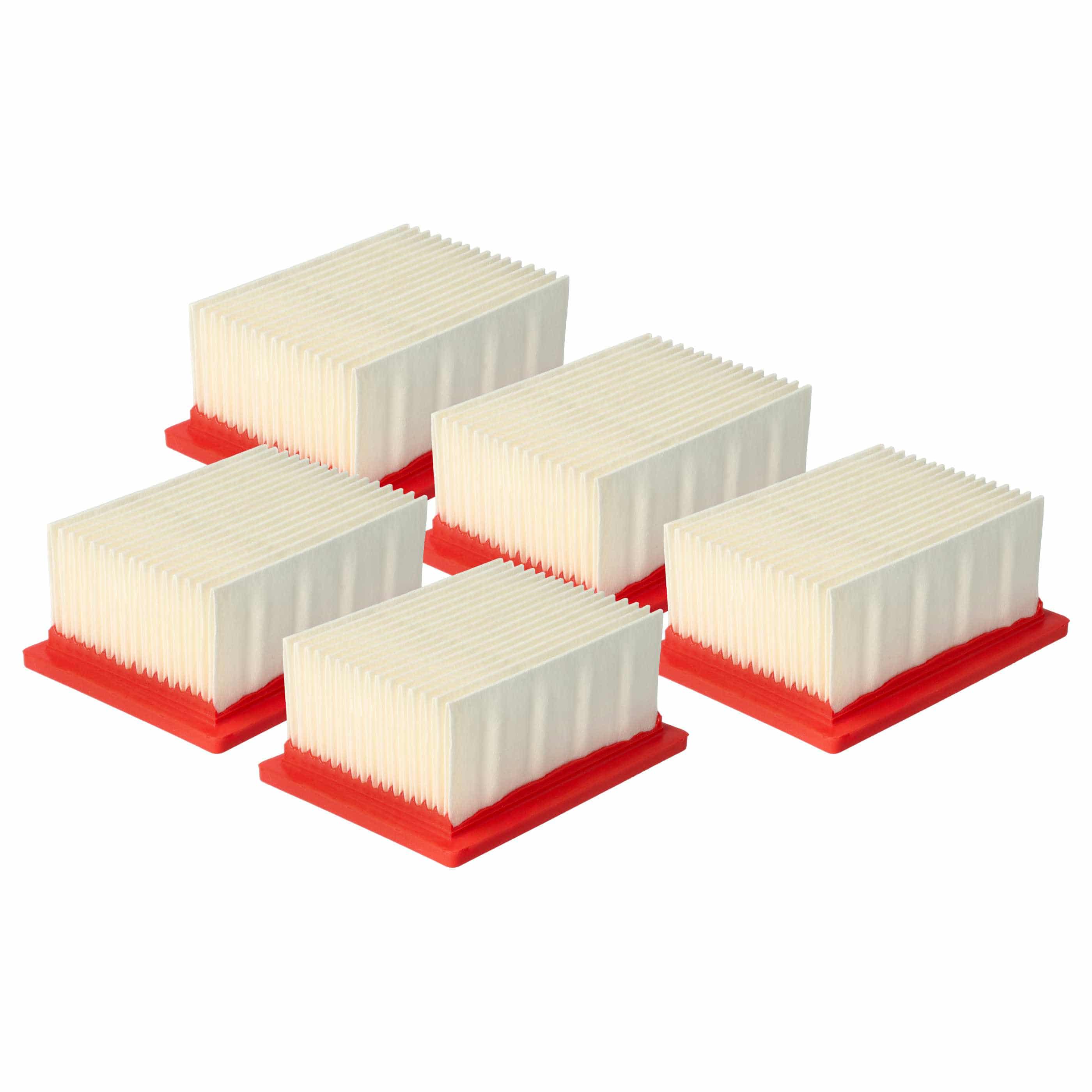 5x Filter replaces Metabo 623768000 for Metabo Vacuum Cleaner, filter class HEPA