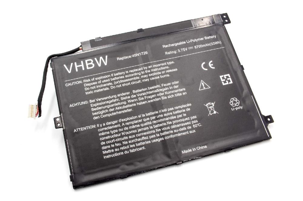 Notebook Battery Replacement for Lenovo 1ICP4/82/114-2, 1ICP4/83/113 - 8700mAh 3.75V Li-polymer, black