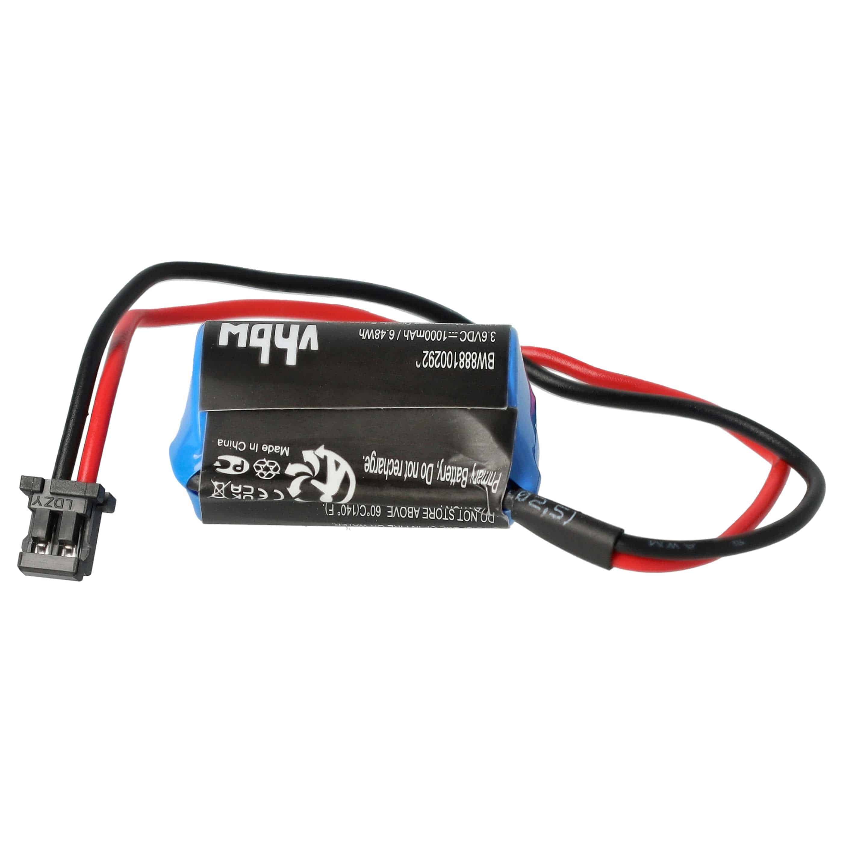5x Bateria do obrabiarek sterowanych numerycznie zamiennik Omron JZSP-BA01 - 1000 mAh 3,6 V Li-MnO2