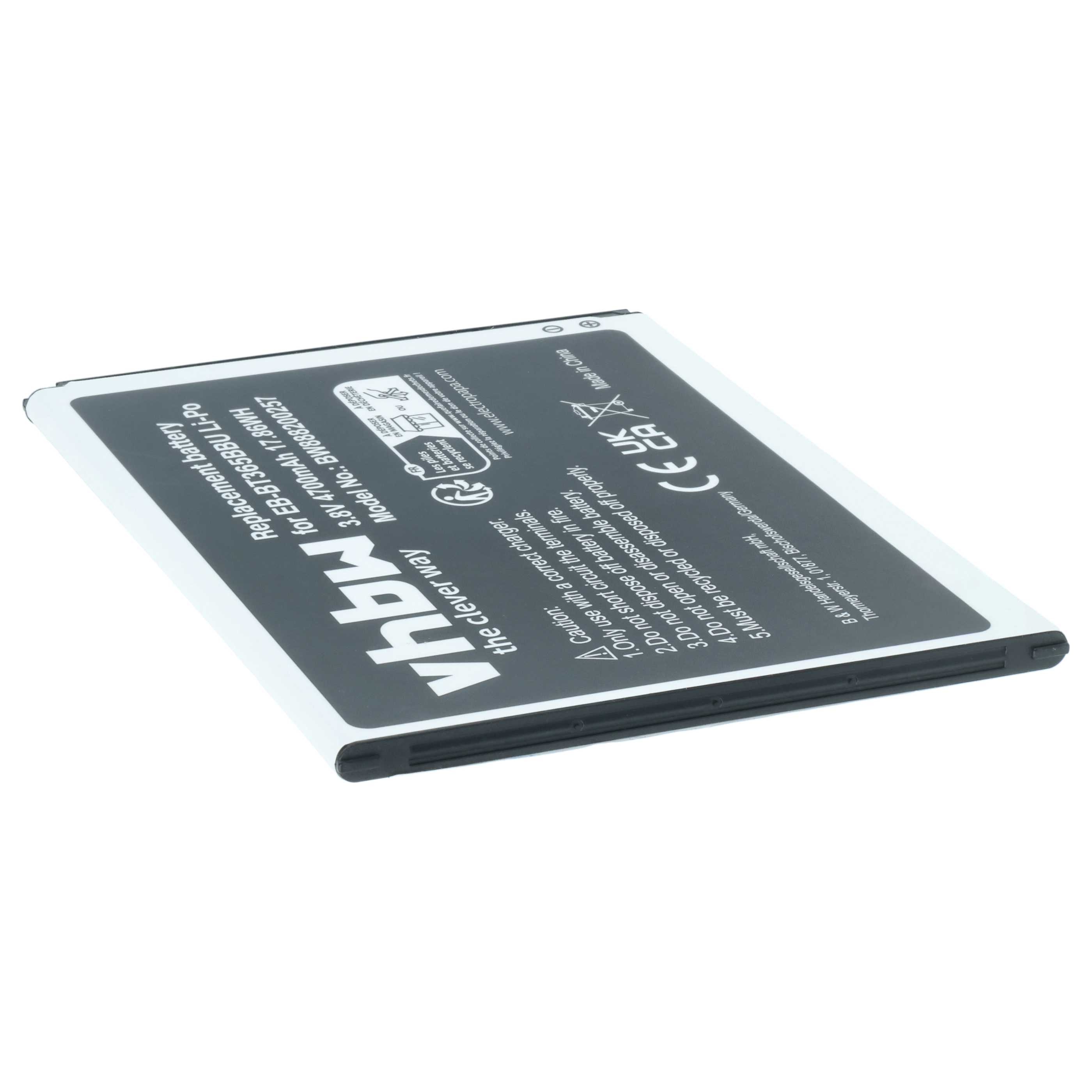 Akumulator zamiennik Samsung EB-BT365BBU, EB-BT365BBC, EB-BT365BBE, EB-BT365BBUBUS - 4700 mAh 3,8 V LiPo