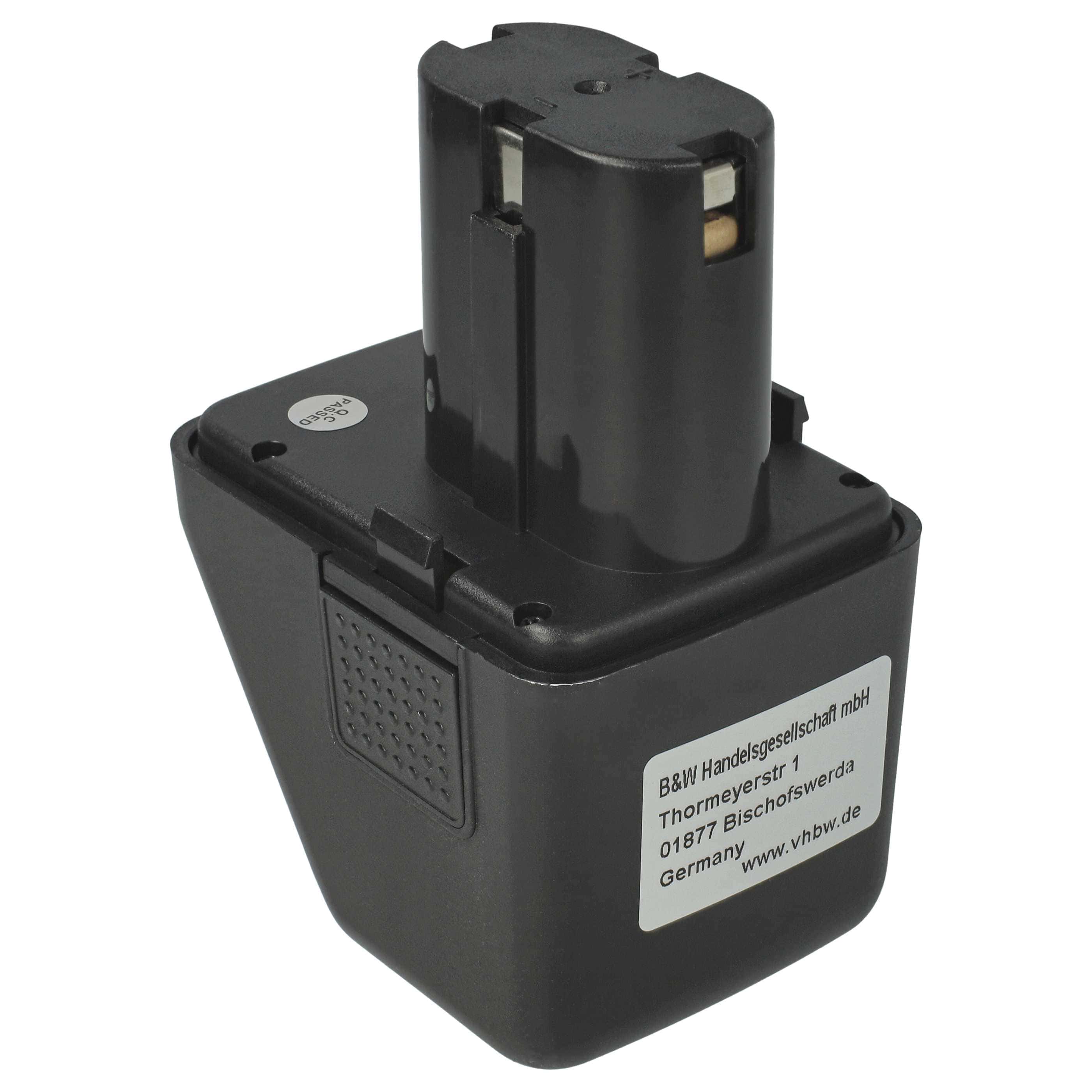 2x Battery replaces Gesipa 70291510061 Blind Rivet Gun - 3000 mAh, 12 V, NiMH
