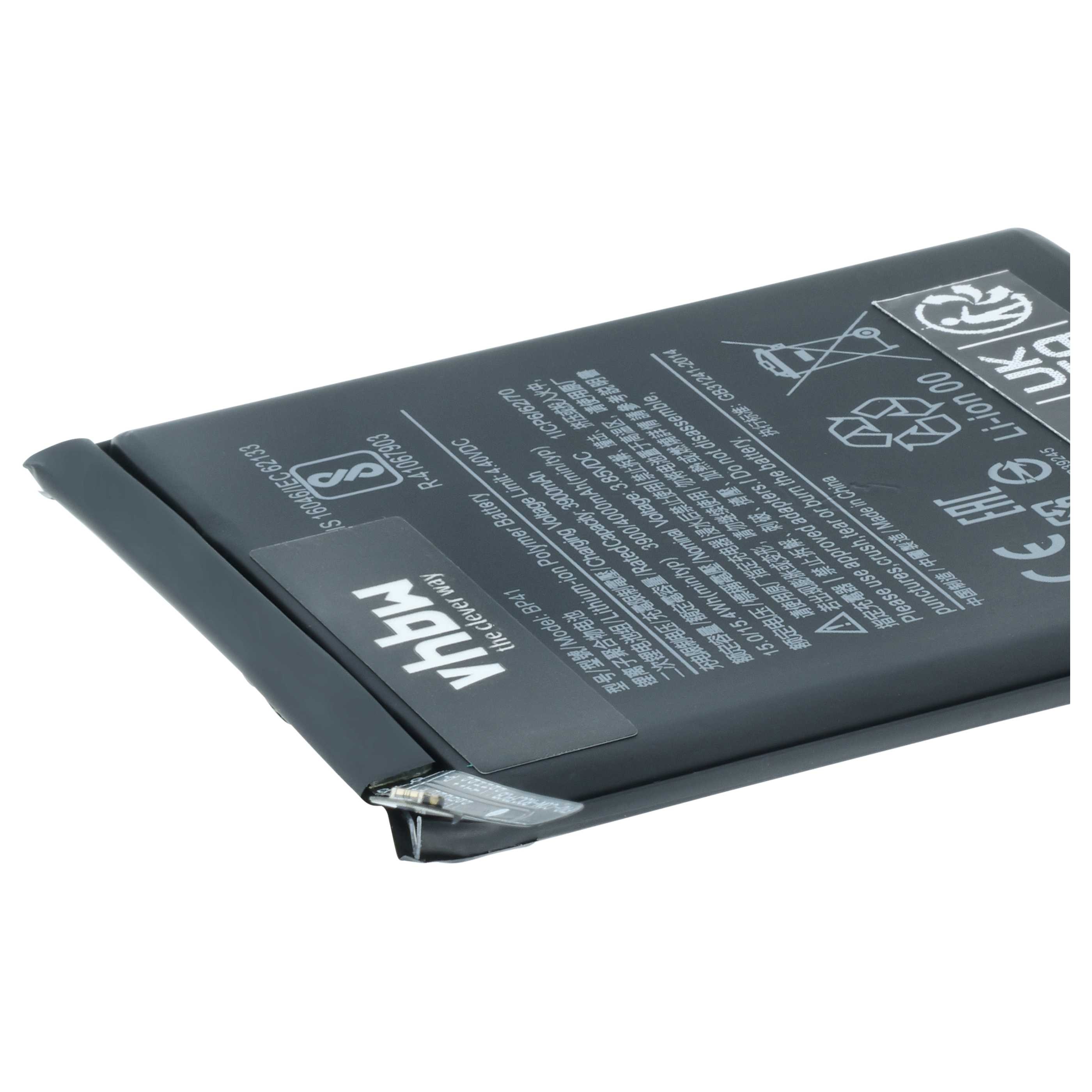 Batteria sostituisce Redmi BP41 per cellulare - 3900mAh 3,85V Li-Poly 