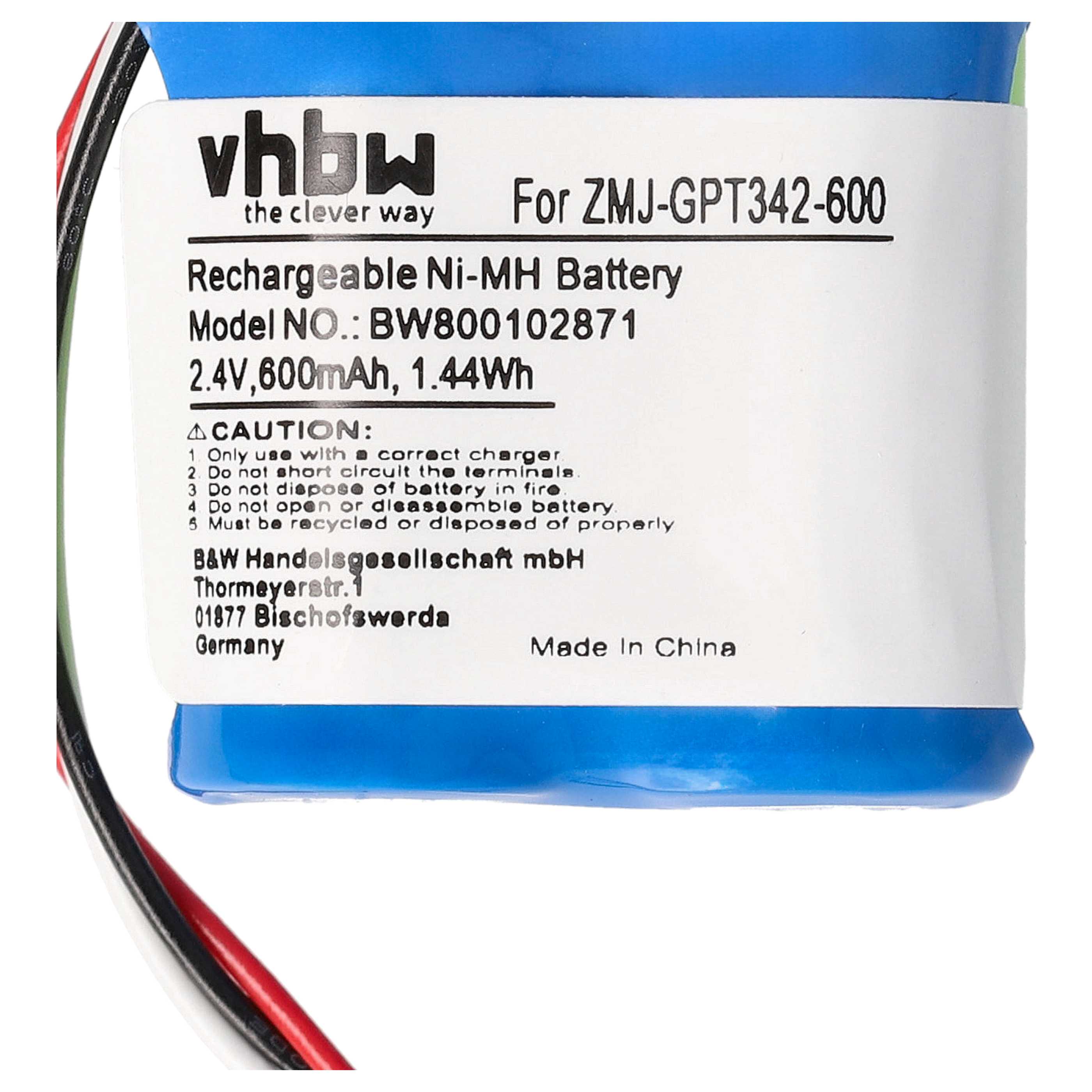 Batterie remplace Philips CP51U, T328, CP51, T330, BC103510, 91C pour téléphone Philips - 600mAh 2,4V NiMH