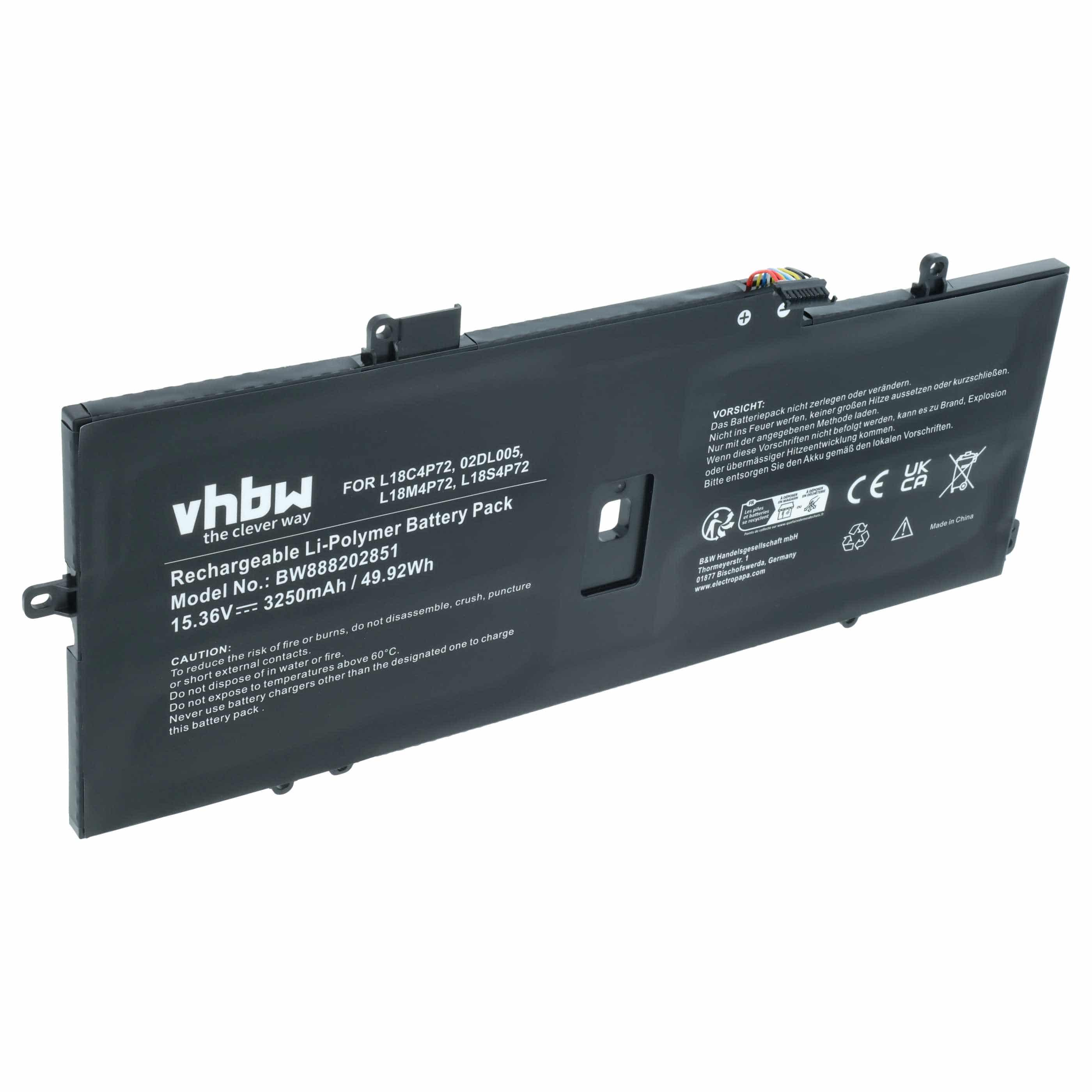 Akumulator do laptopa zamiennik Lenovo 02DL006, 02DL005L18L4P71, 02DL004 - 3200 mAh 15,36 V LiPo