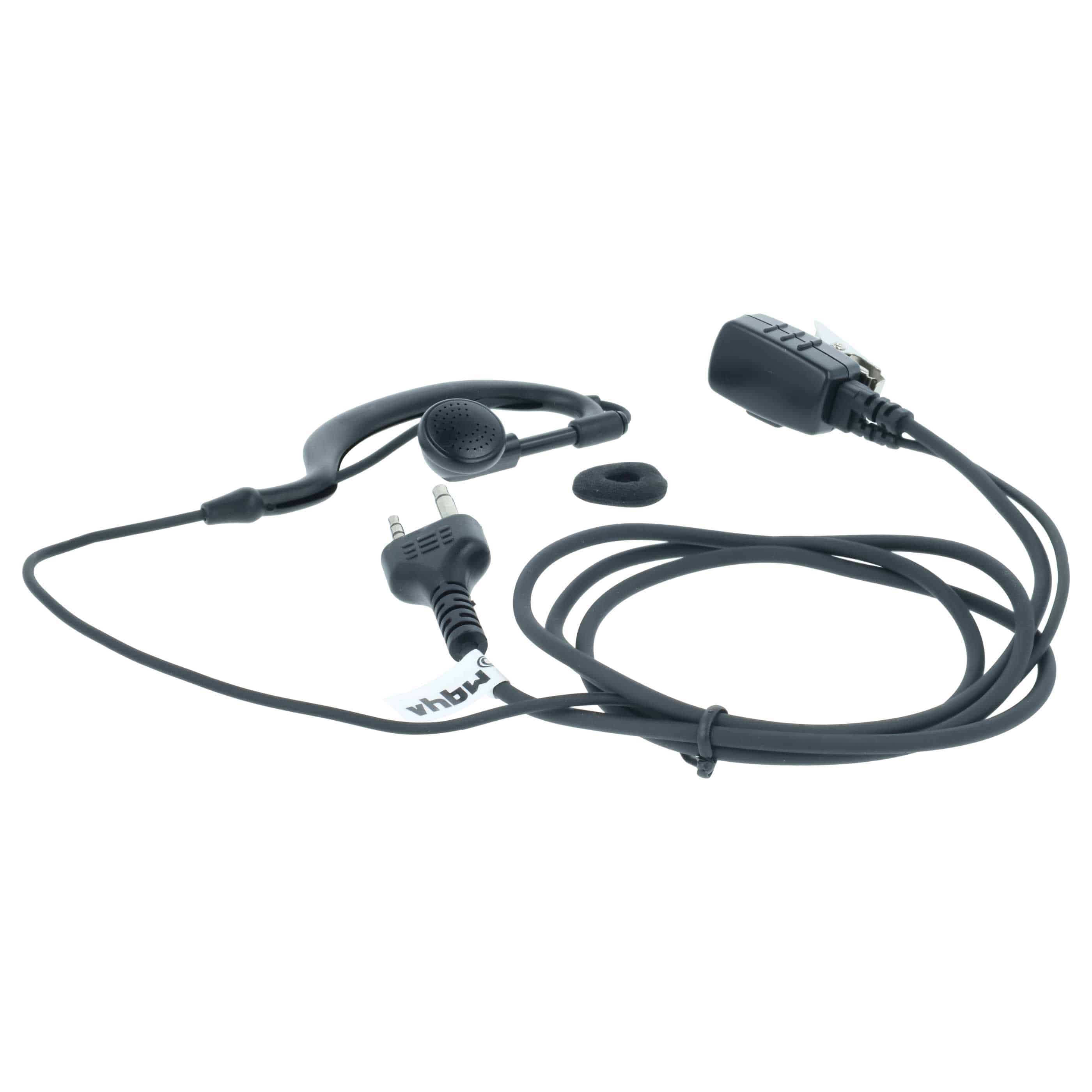 Security Radio Headset - "Take Call Button", Clip Mount
