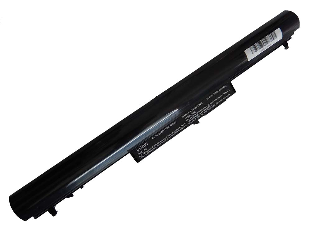 Batterie remplace HP 694864-851, HSTNN-YB4D, HSTNN-DB4D pour ordinateur portable - 2200mAh 14,4V Li-ion, noir