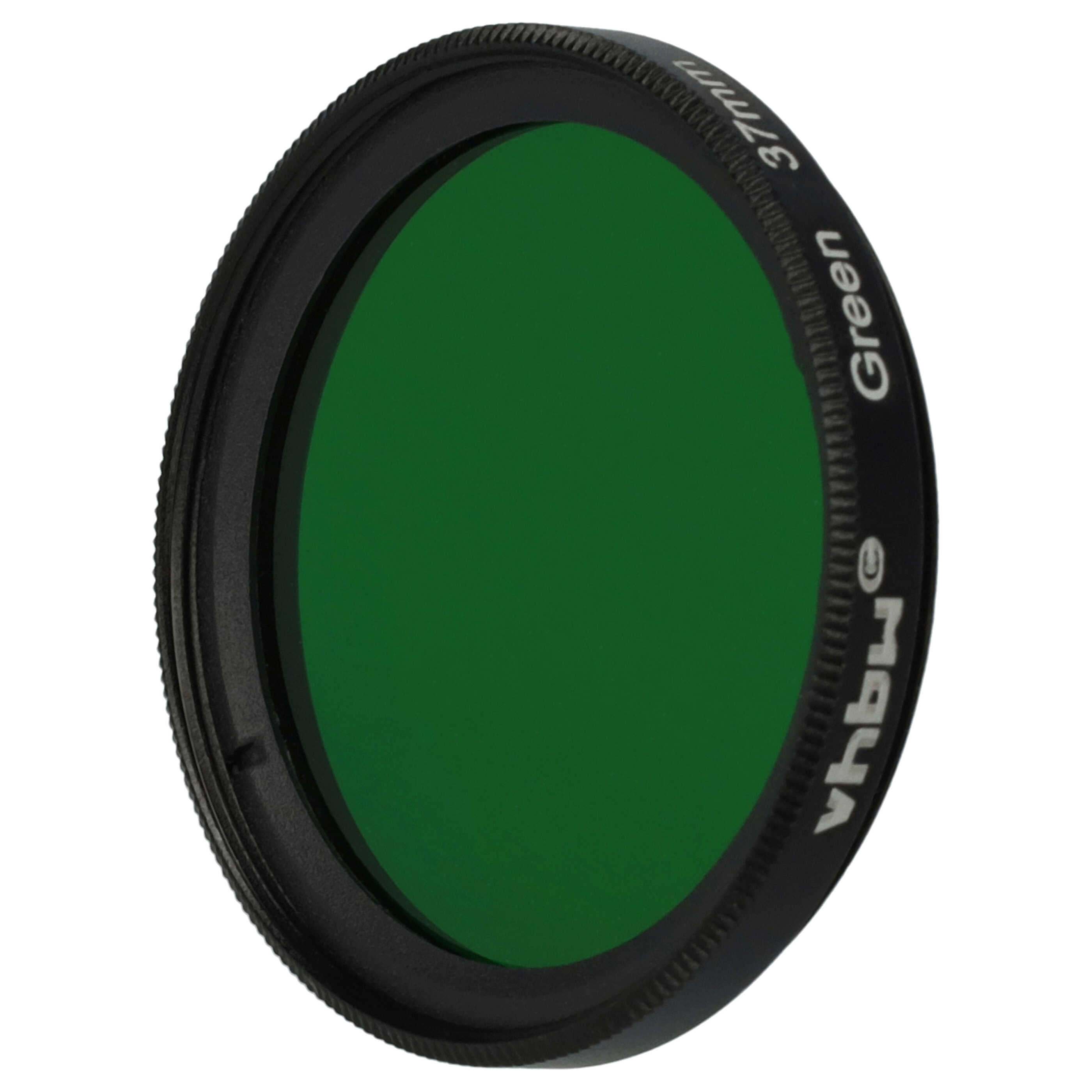 Filtr fotograficzny na obiektywy z gwintem 37 mm - filtr zielony