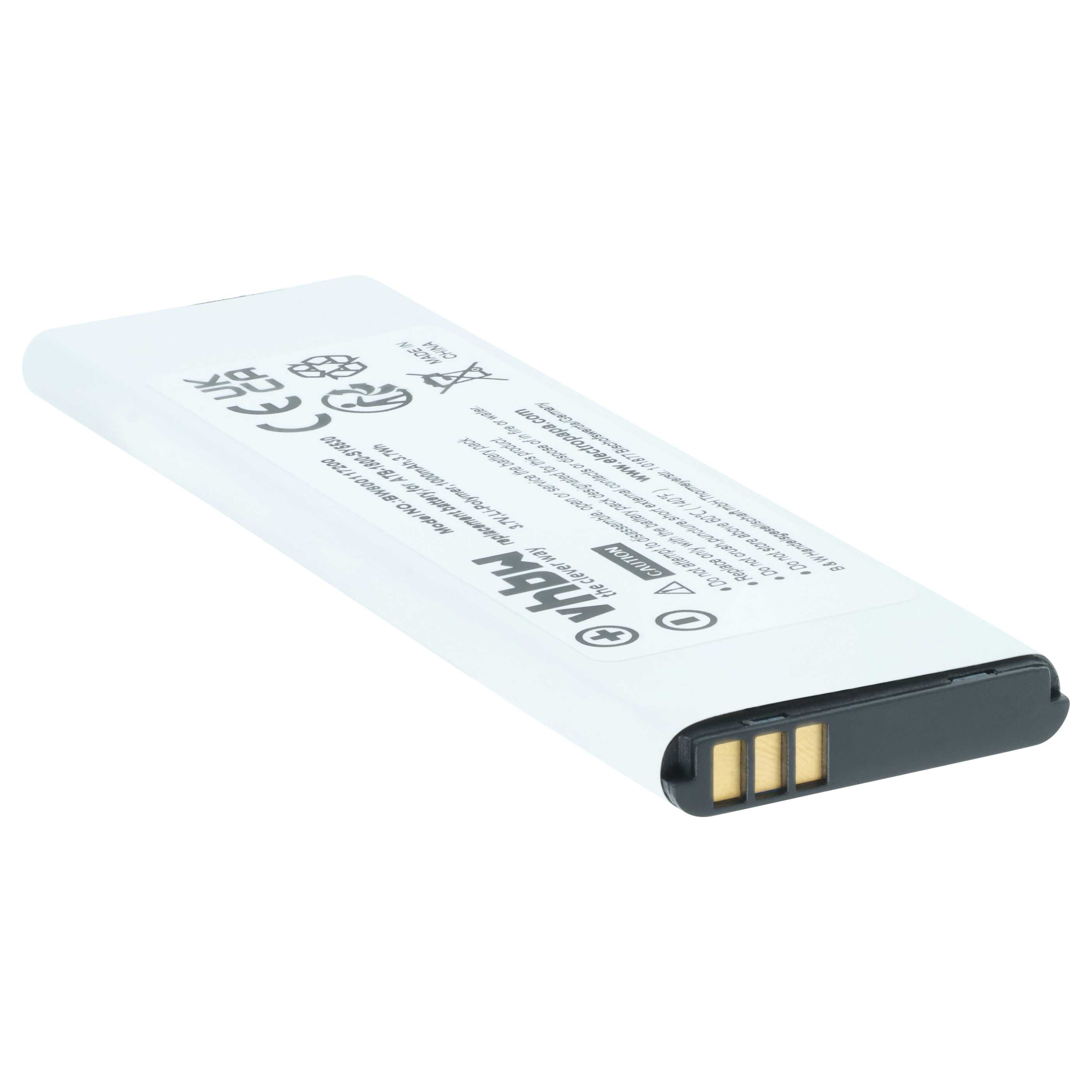 Batteria per telecomando remote controller sostituisce RTI ATB-1800-SY5530 - 1000mAh 3,7V Li-Poly