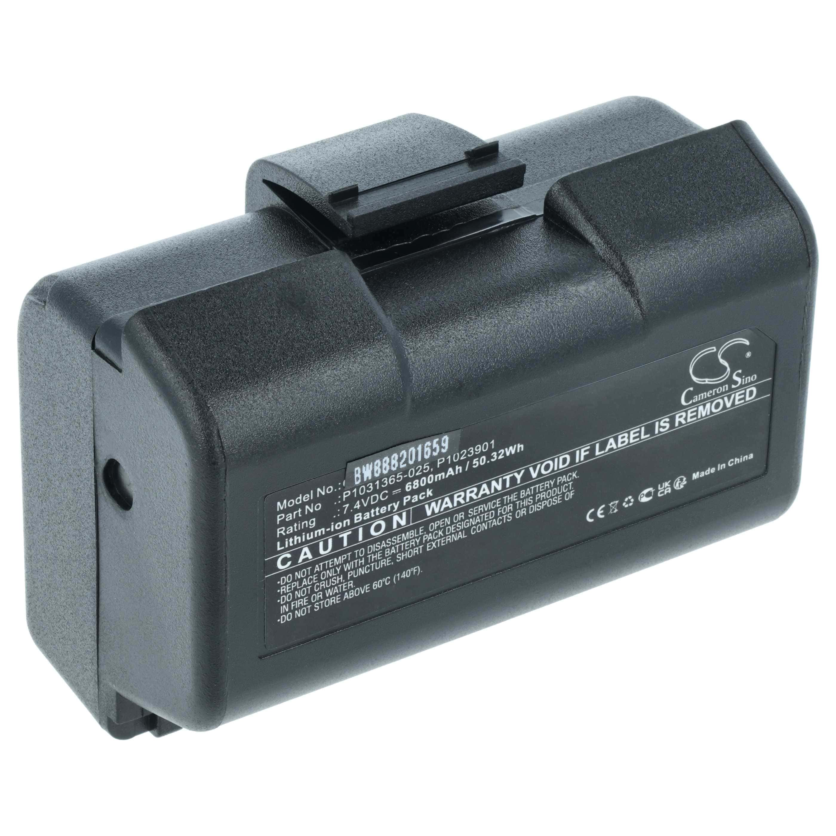 Printer Battery replaces Zebra AT16004, BTRY-MPP-34MA1-01, BTRY-MPP-34MAHC1-01 - 6800 mAh 7.4 V Li-Ion