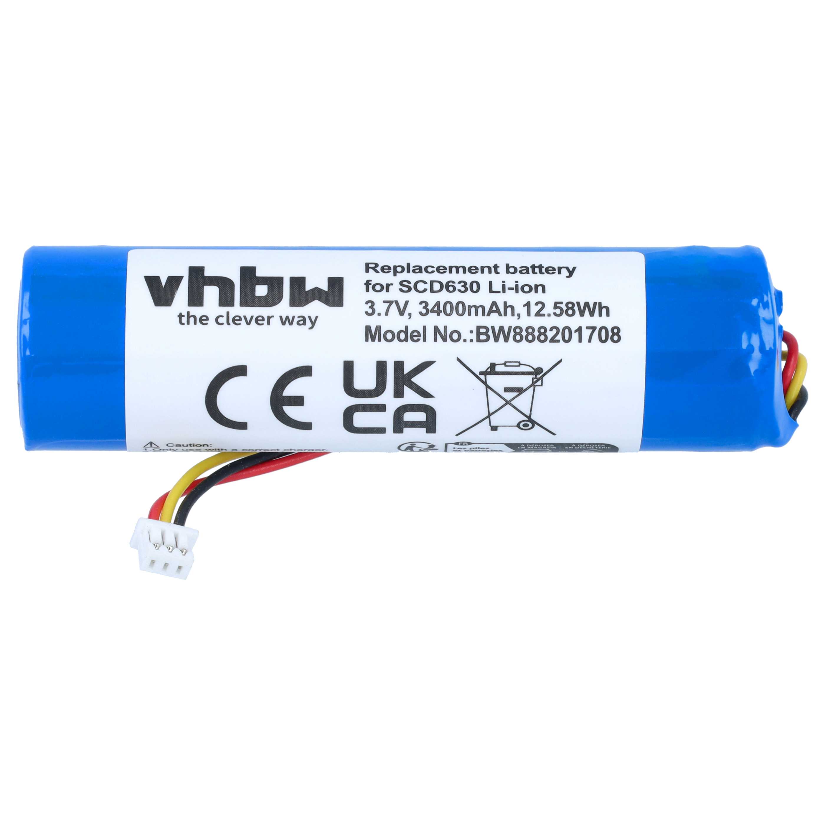 Batería recargable reemplaza Philips NTA3459-4, NTA3460-4 para vigilabebés - 3400 mAh 3,7 V Li-Polímero