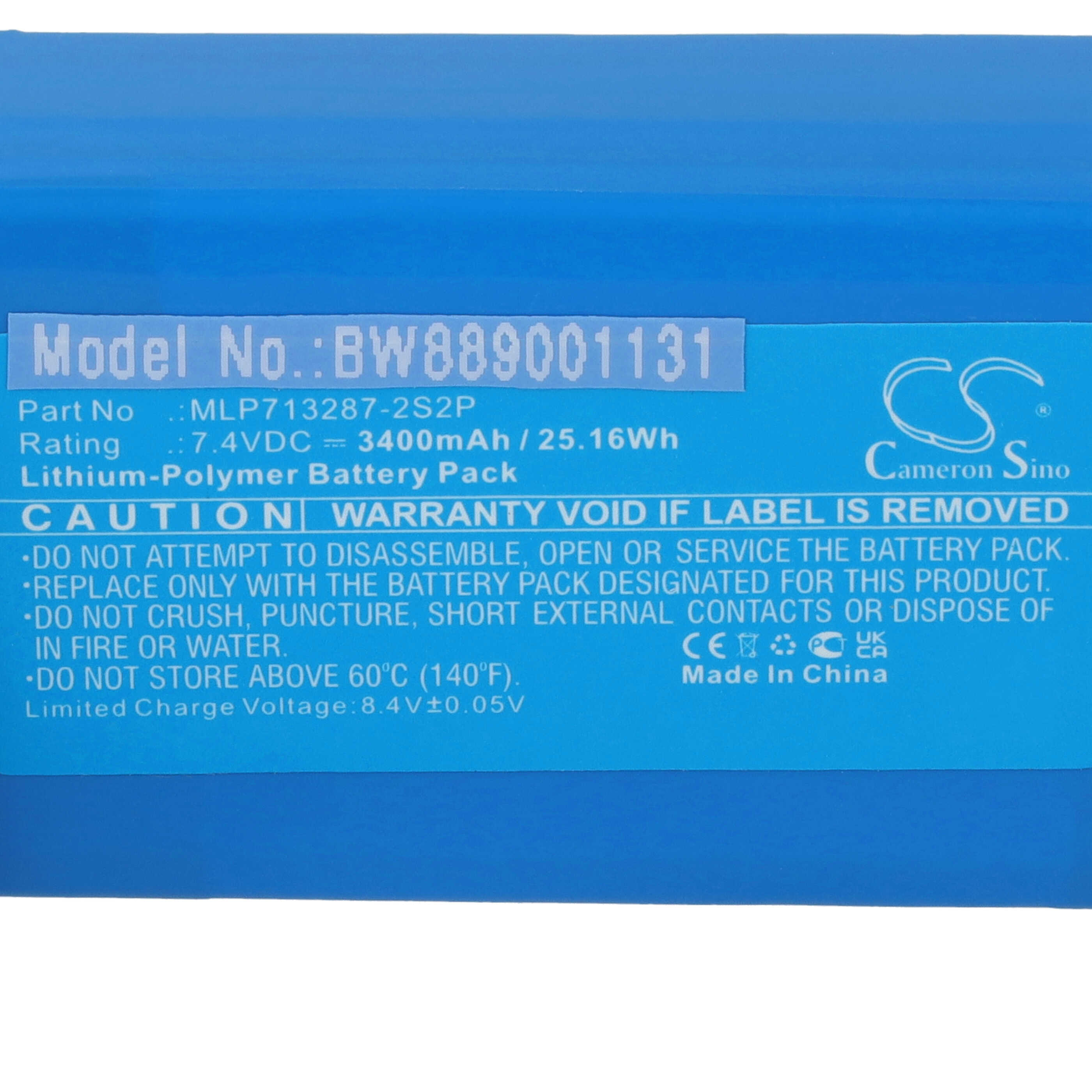 Akumulator do głośnika zamiennik Harman Kardon MLP713287-2S2P - LiPo 3400mAh