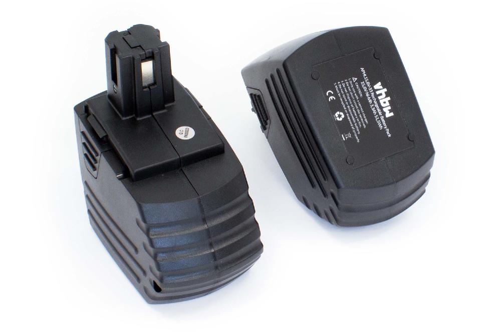 Batteries (2x pièces) remplace Hilti SFB150, SFB155 pour outil électrique - 3300 mAh, 15,6 V, NiMH
