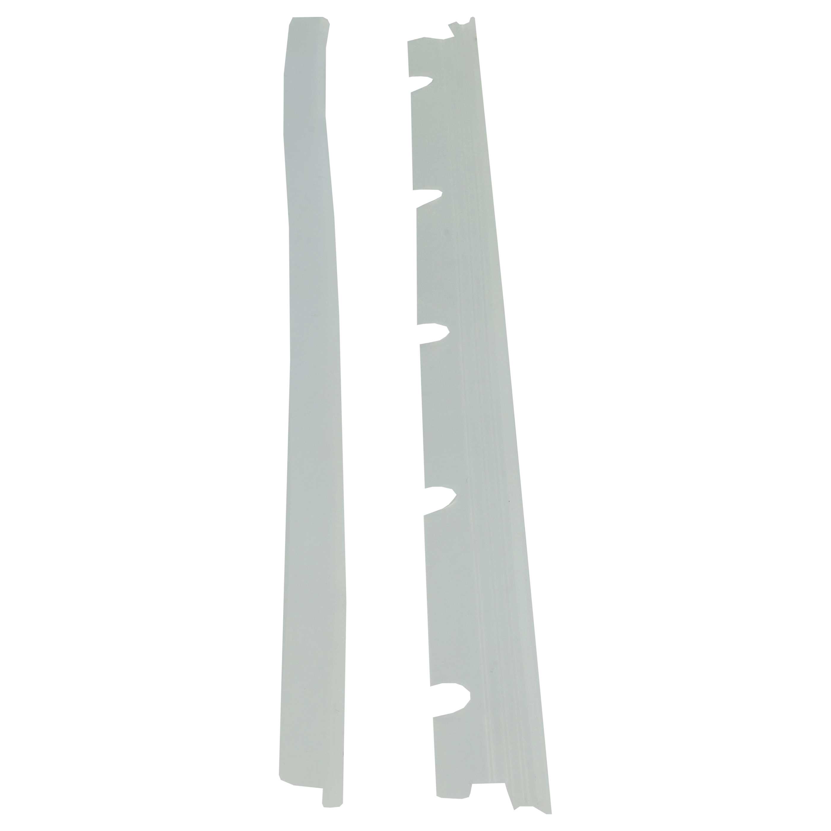 6x Rubber Lip suitable for Neato XV Essential Robot Vacuum Cleaner - With Slats, Incl. Pulling-Off Device
