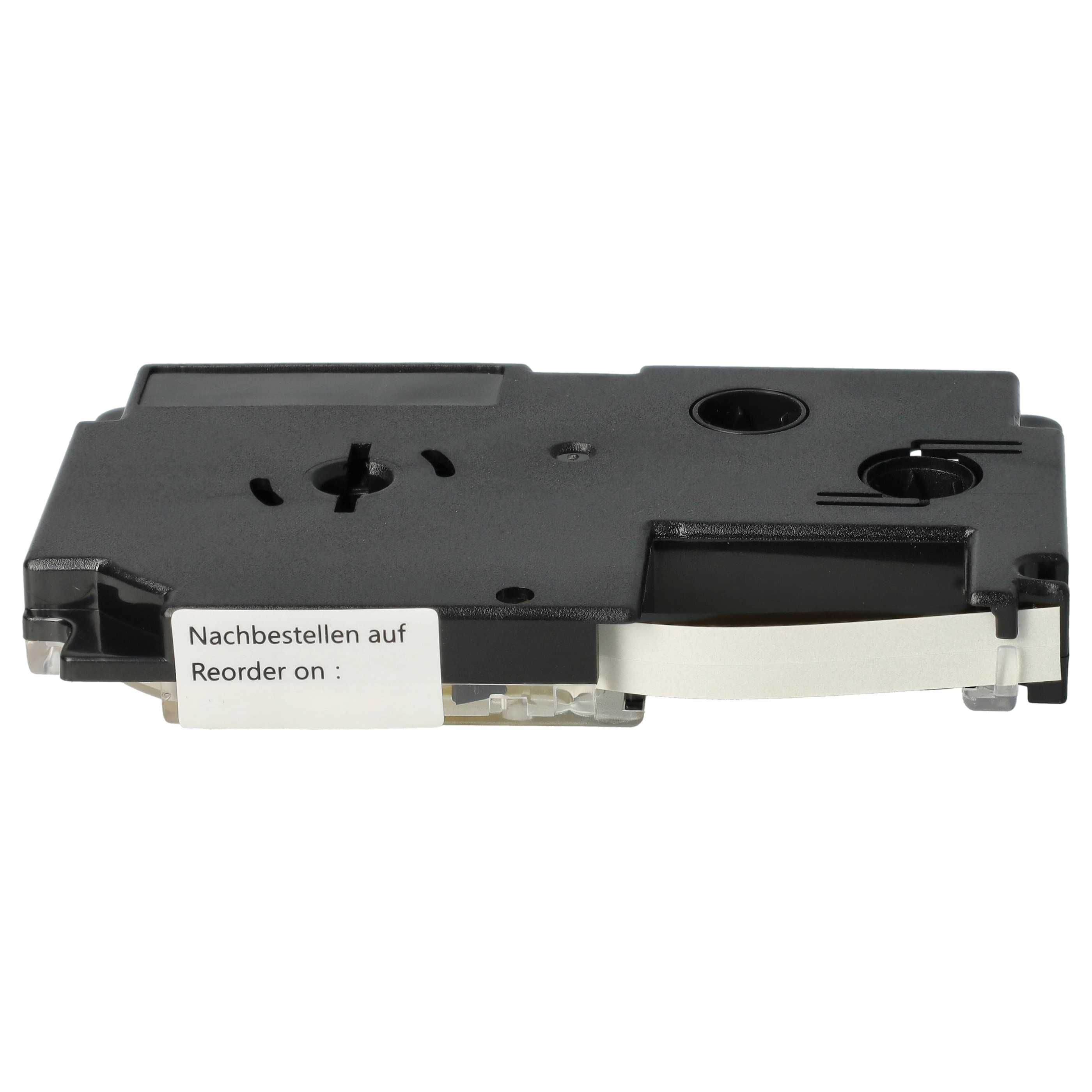 Cassetta nastro sostituisce Casio XR-6YW1, XR-6YW per etichettatrice 6mm nero - giallo