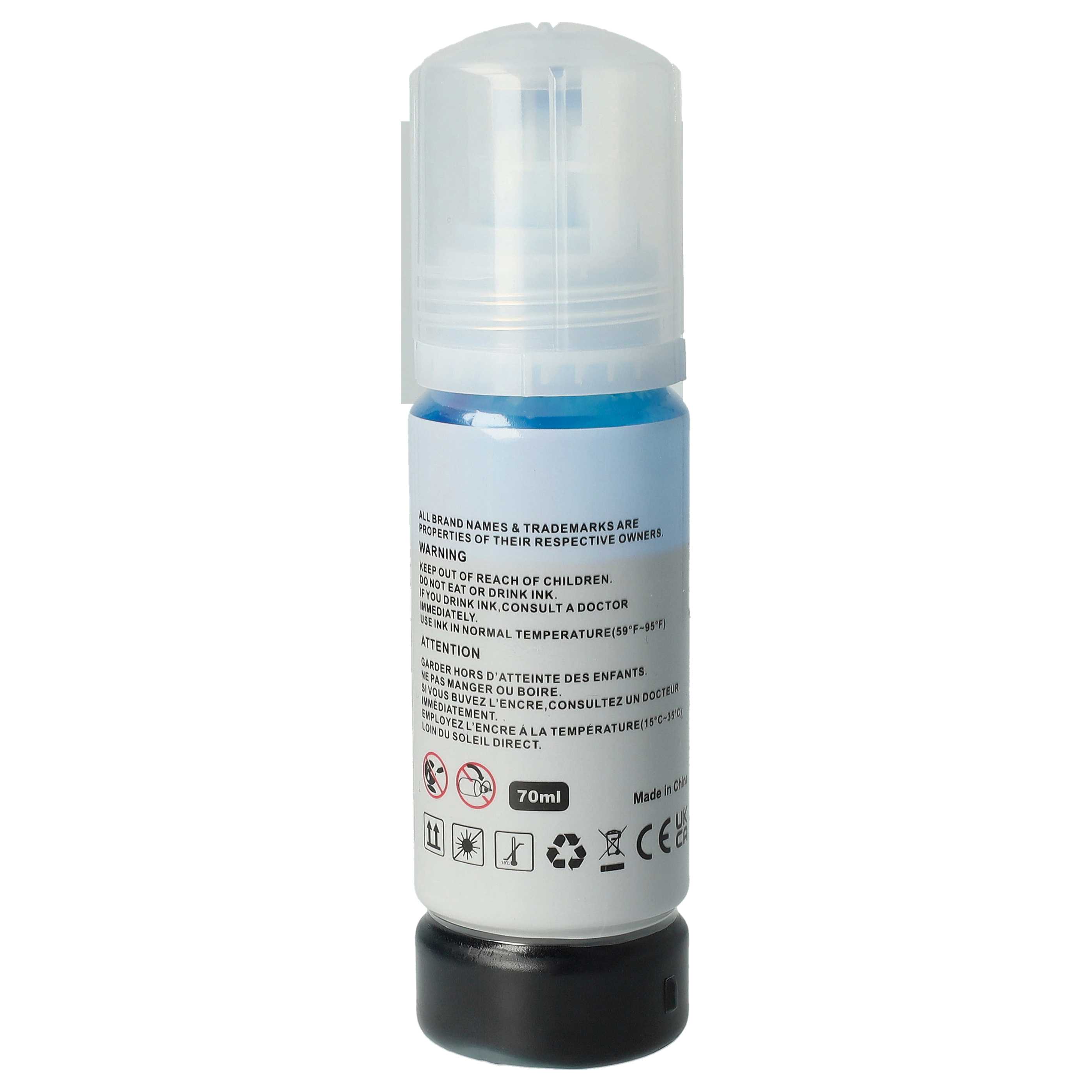 tinta de recarga Dye Cian reemplaza Epson C13T03R240, para impresora Epson, 70 ml