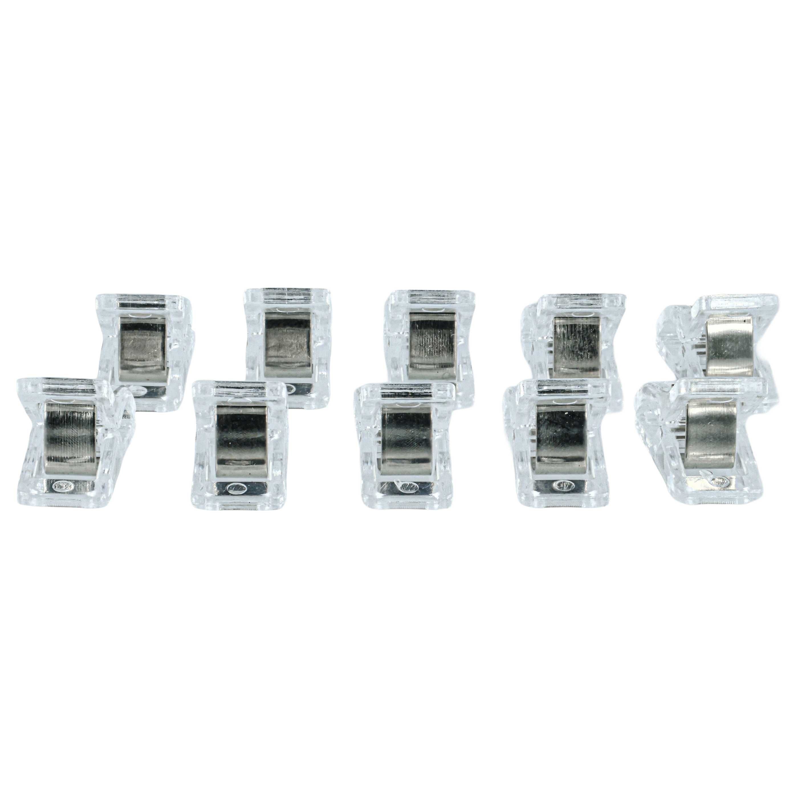 20x Wonderclips, pinces pour coudre et bricoler - avec marquage, transparent