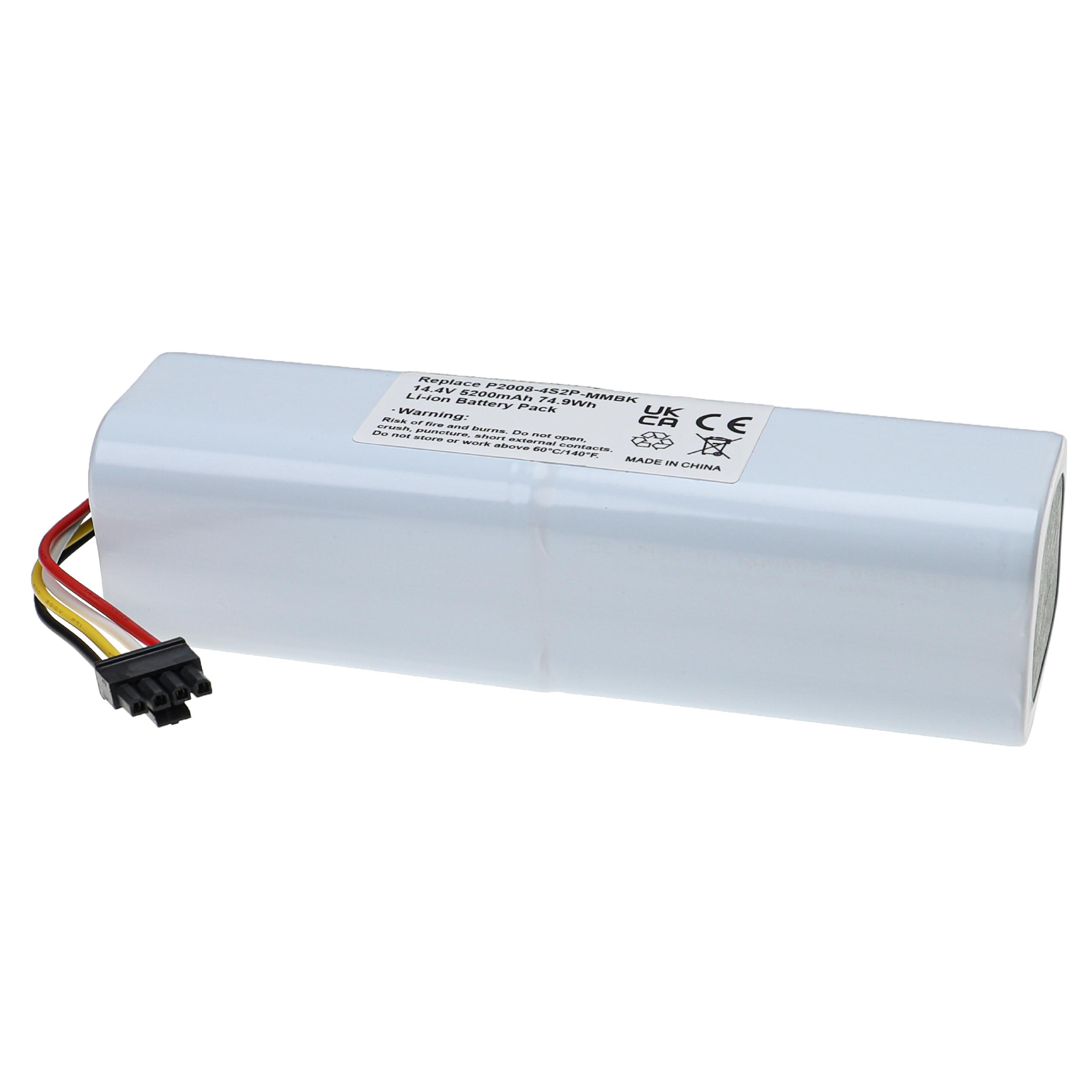 Battery Replacement for Xiaomi P2008-4S2P-MMBK for - 5200mAh, 14.4V, Li-Ion