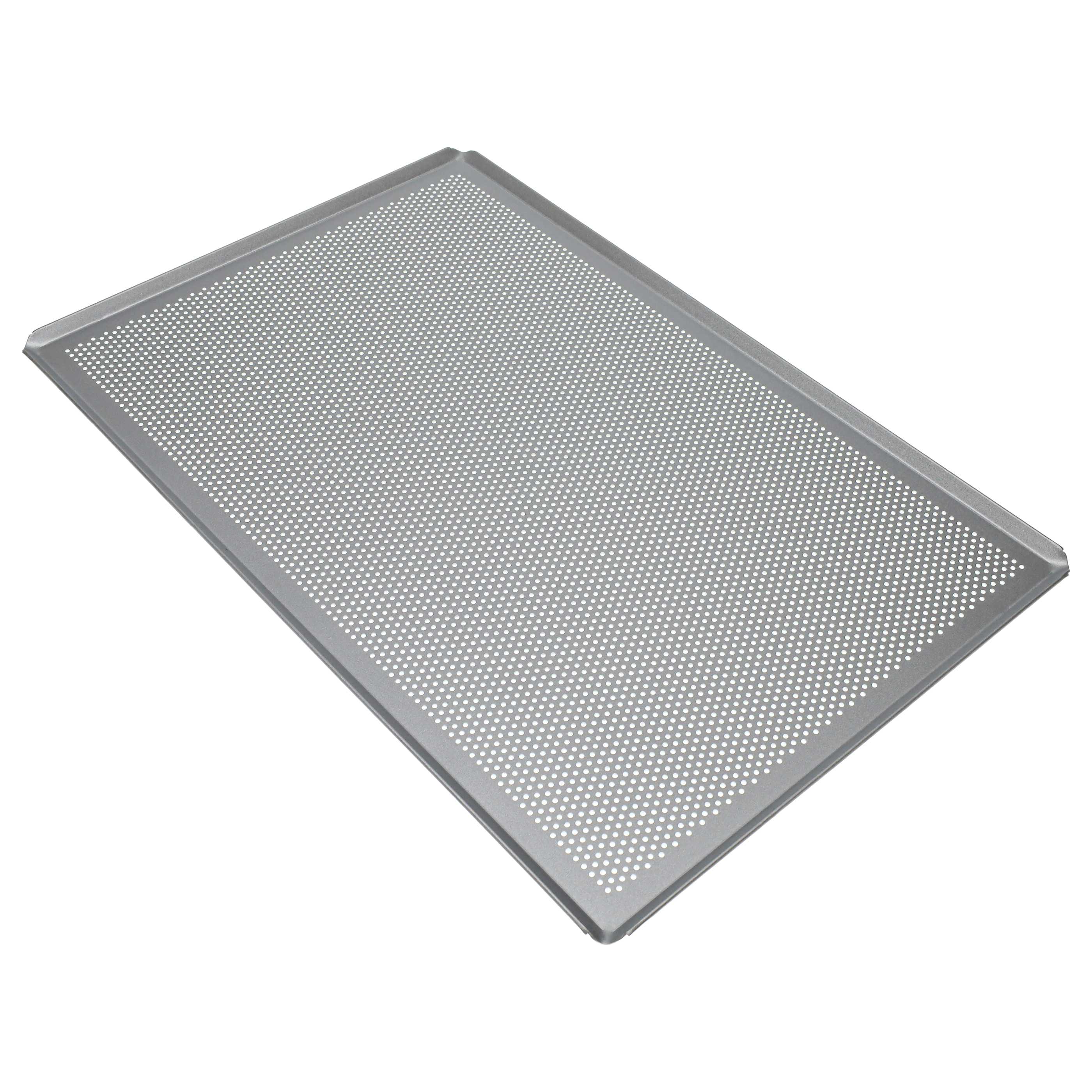Bandeja de horno para hornos - 60 x 40 x 1 cm plata, perforado