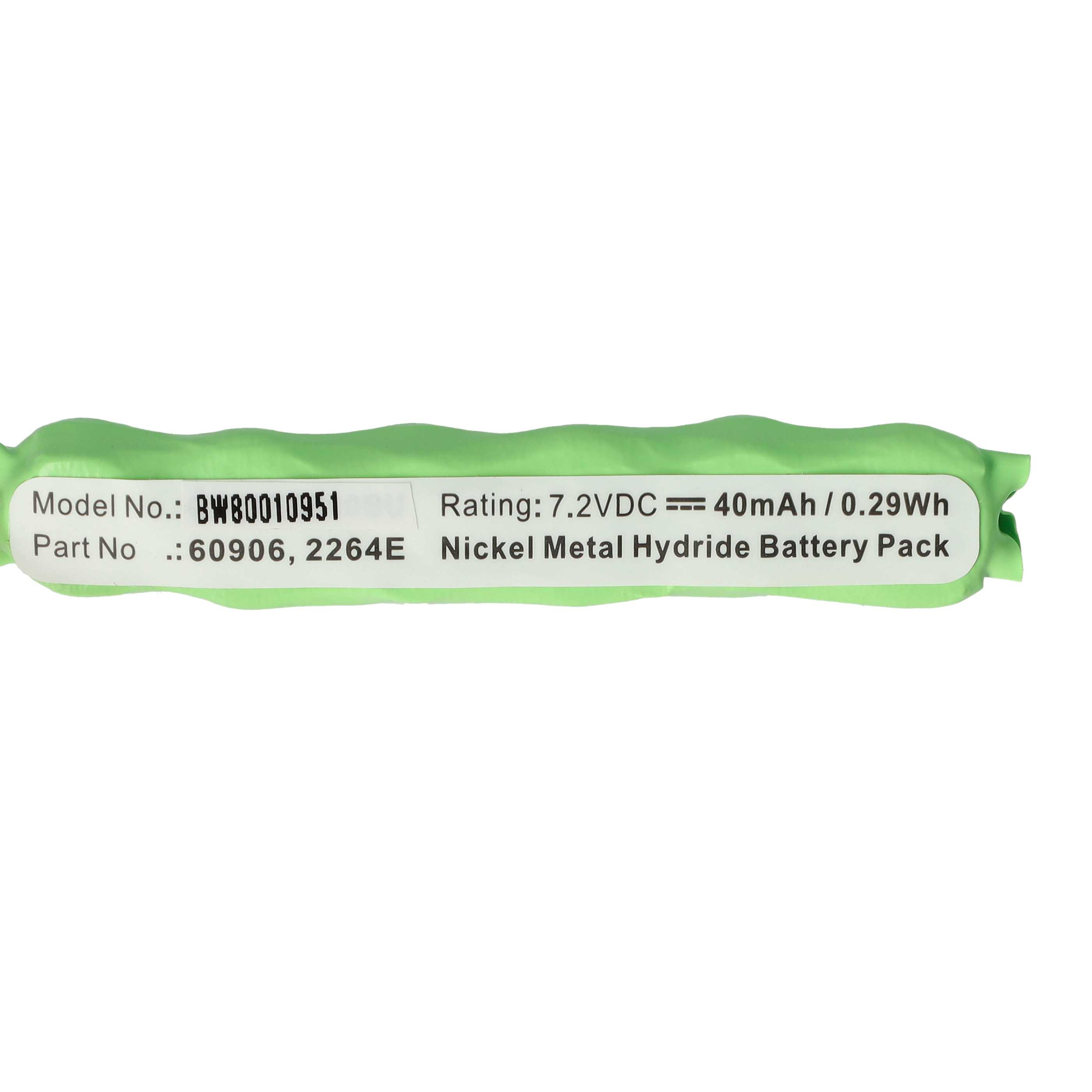 Computer BIOS Battery Replacement for 02664E, 60906, 6/V30H, Hi-Capacity B-4270, 2664E - 20 mAh 7.2 V NiMH