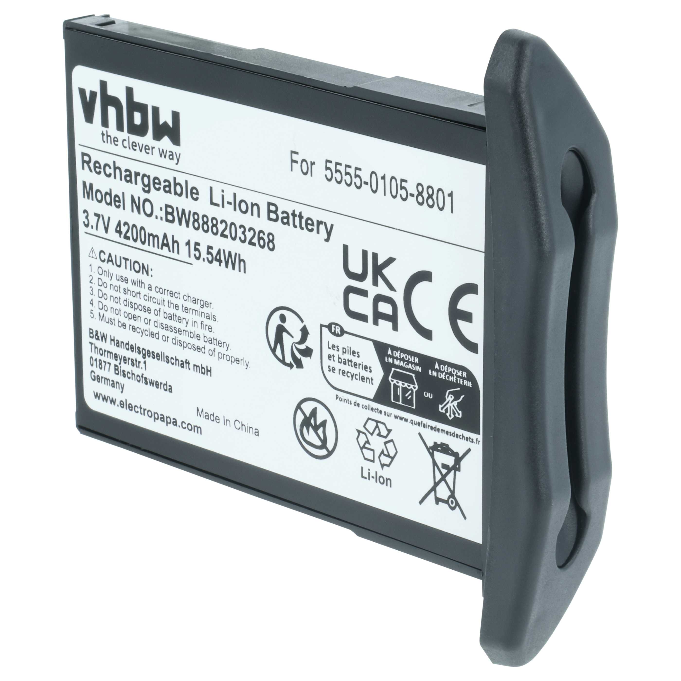 Akumulator do kolektora danych zamiennik NCR Orderman 5555-0105-8801 - 4200 mAh 3,7 V Li-Ion