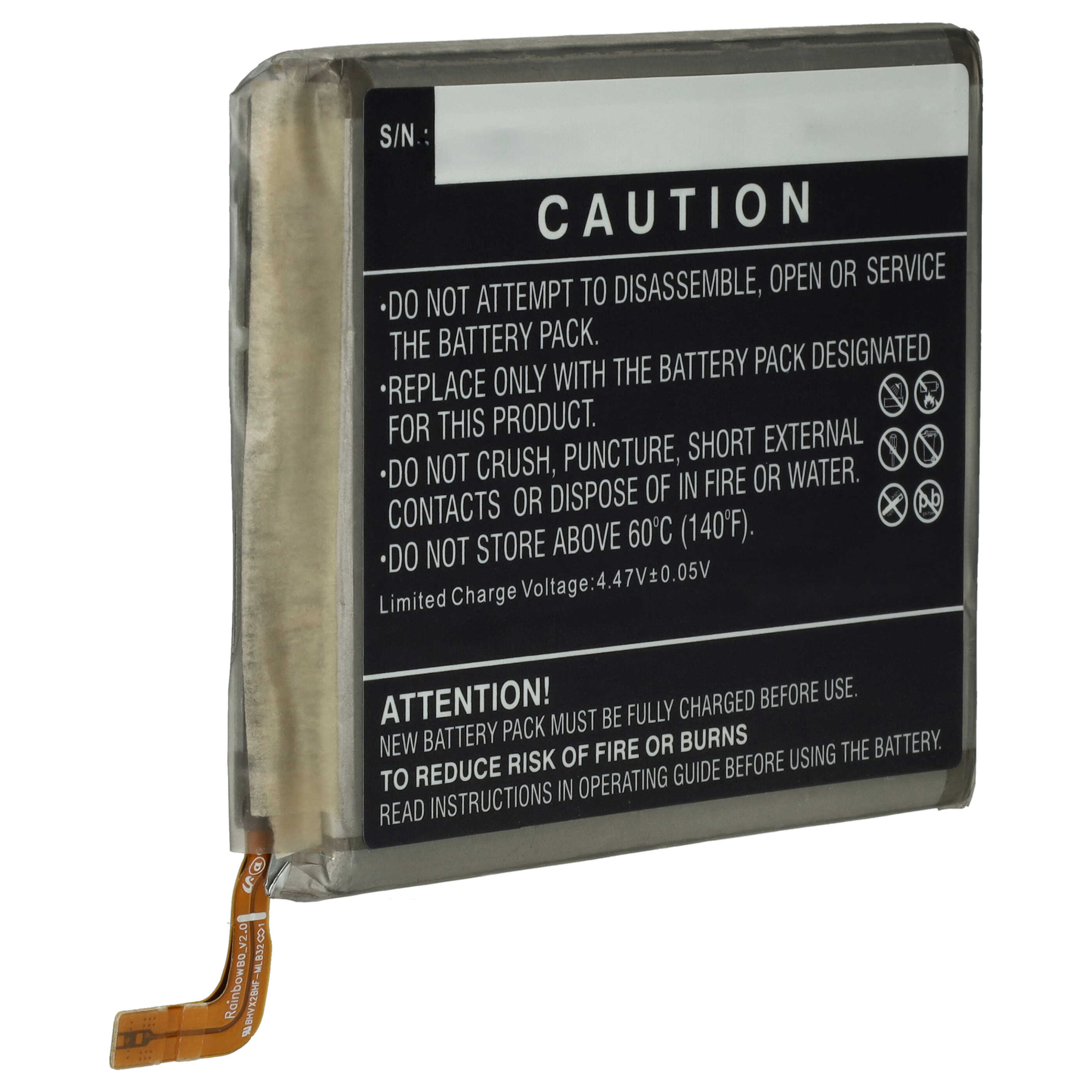 Batterie remplace Samsung GH82-30459A, EB-BS918ABY pour téléphone portable - 4900mAh, 3,88V, Li-polymère