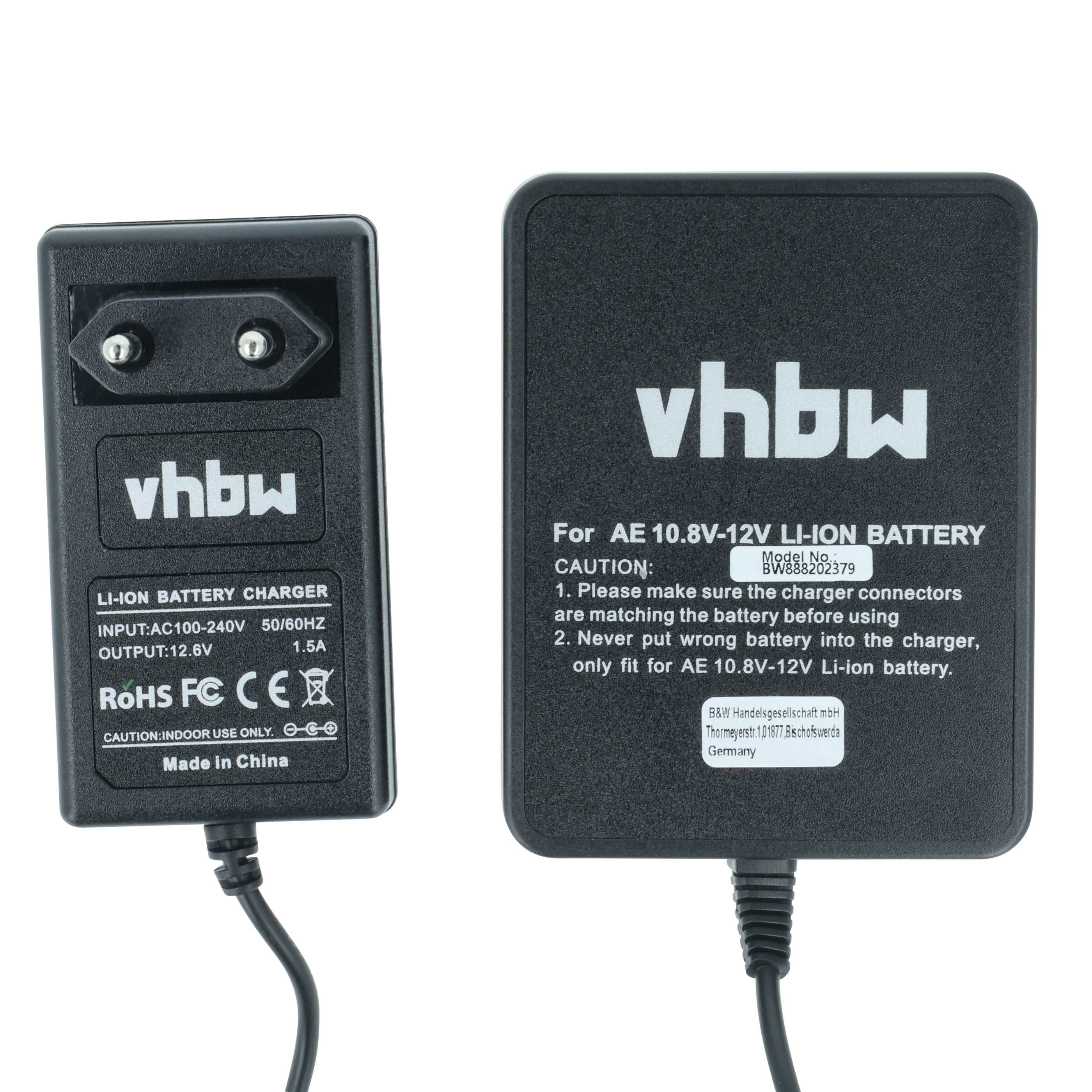 Caricabatterie per batterie utensile Ryobi, AEG BID-1201 - Li-Ion, 1,5A