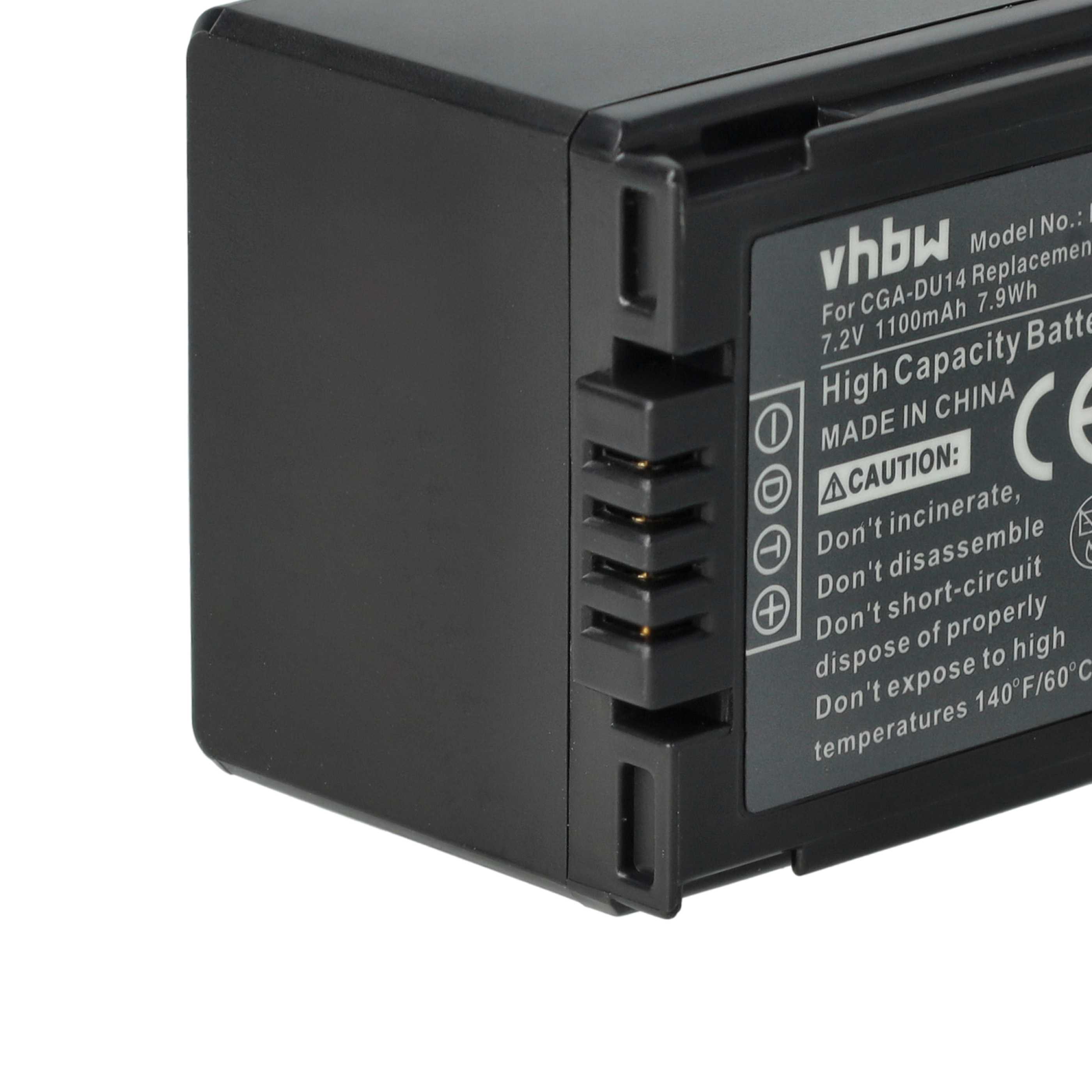 3x Battery replaces Hitachi DZ-BP07s, DZ-BP21, DZ-BP14s - 1100mAh, 7.2V, Li-Ion