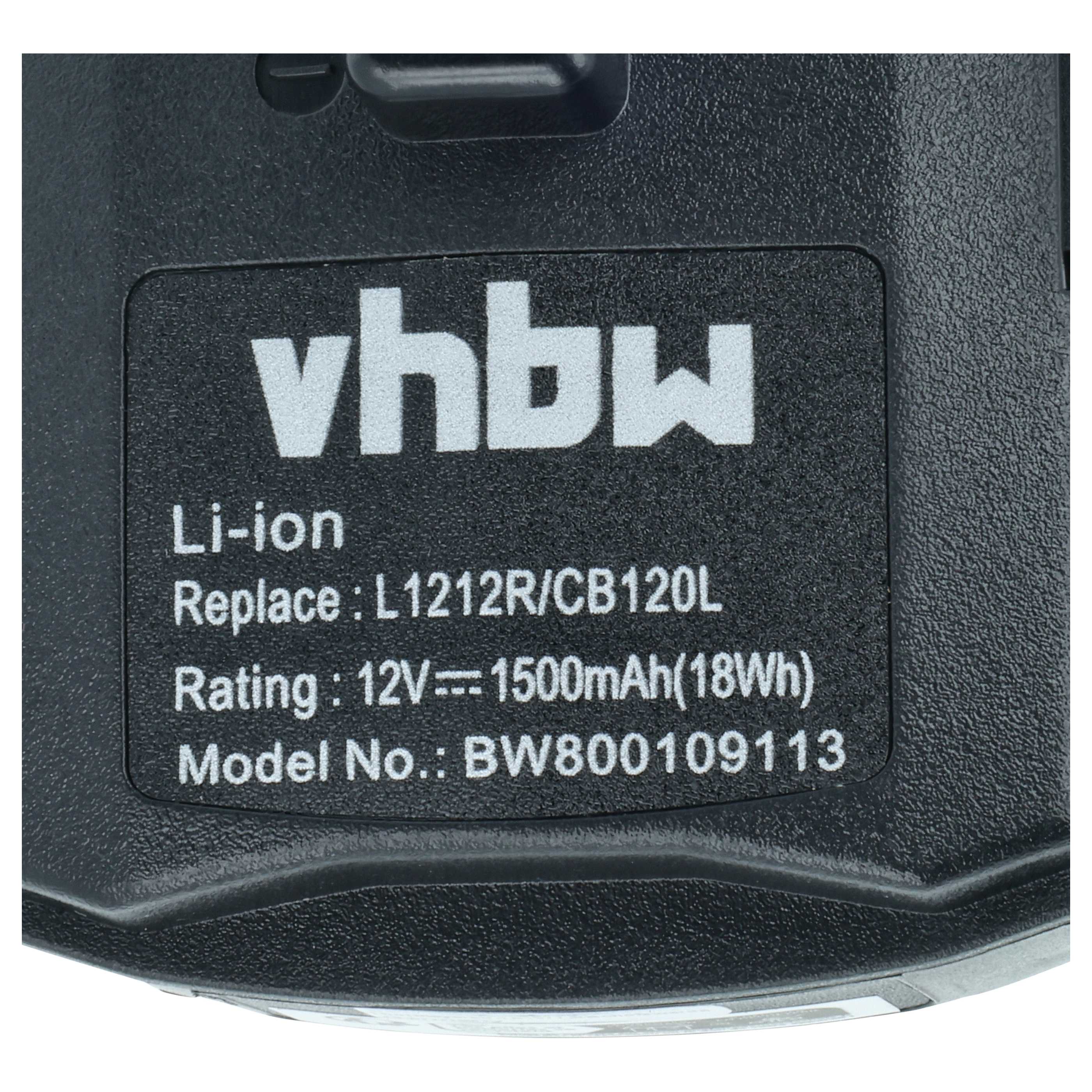 Batteria sostituisce Ryobi 130503001, BPL-1220, CB120L, 130503005 per attrezzo - 1,5Ah 12V Li-Ion