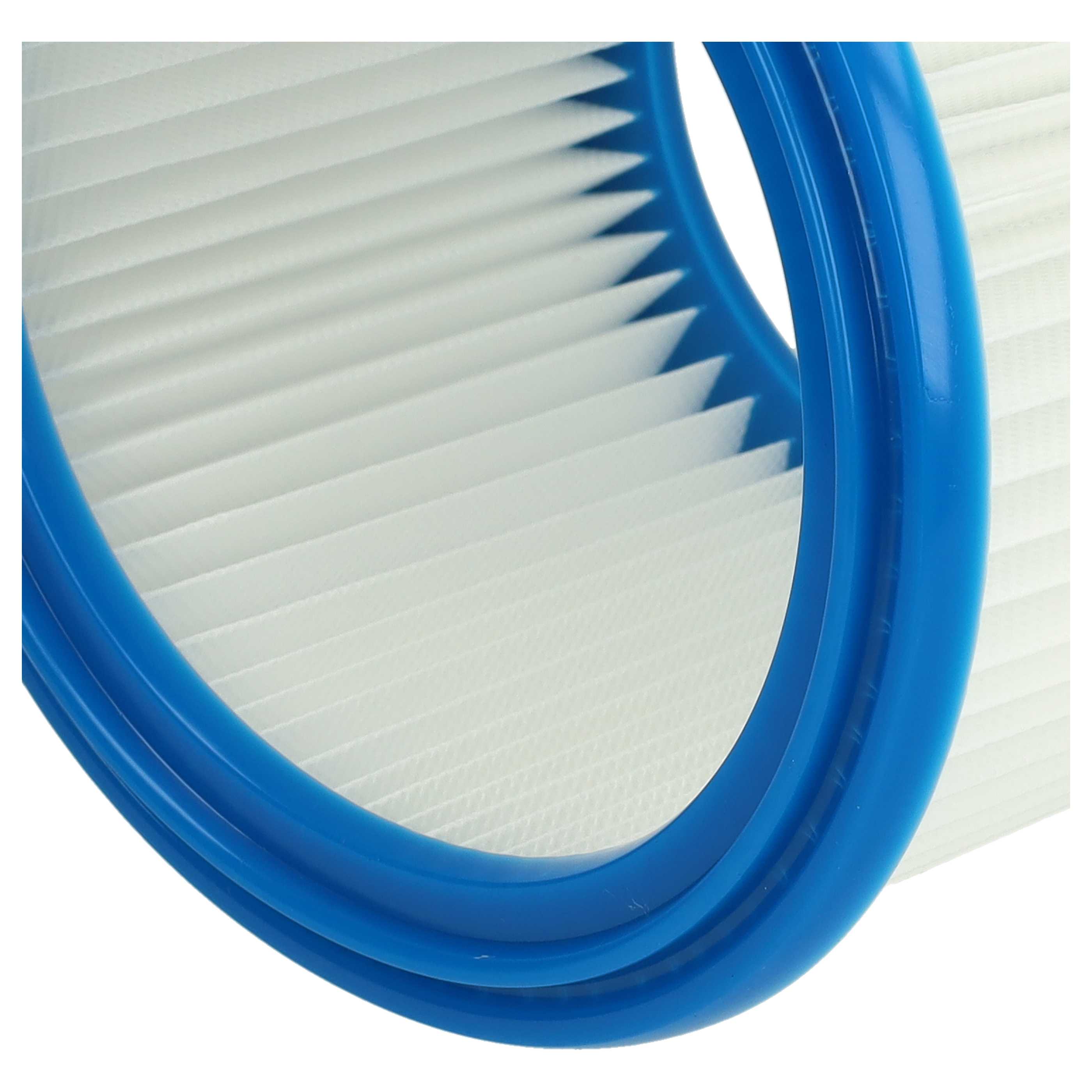 8x round filter replaces Bosch 2607432024 for Bosch Vacuum Cleaner, white / blue