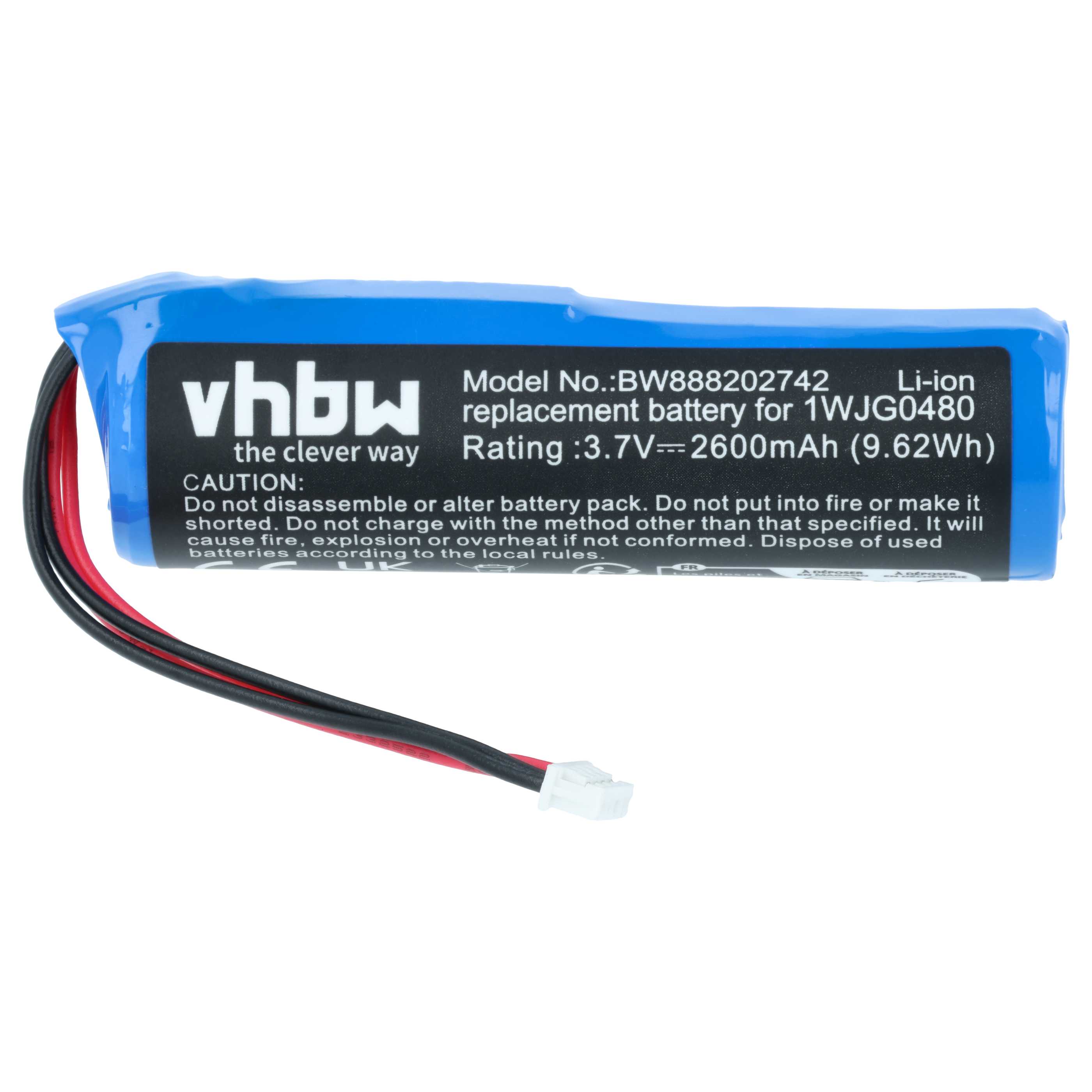 Batterie remplace DJI 1WJG0480, TI100782 pour manette de drone DJI - 2600mAh 3,7V Li-ion