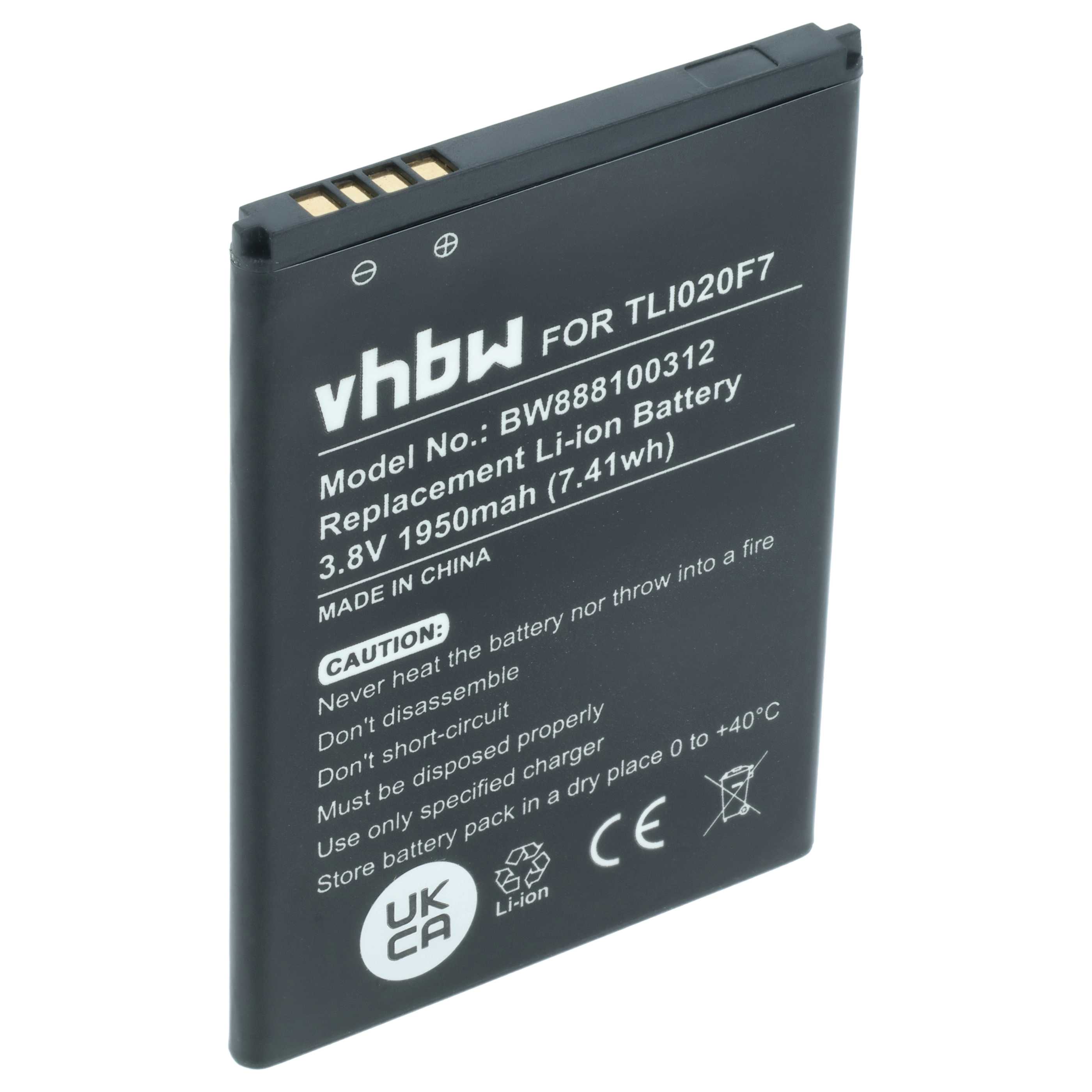 Akumulator do telefonu smartfona zamiennik Alcatel TLI020F7 - 1950 mAh 3,8 V Li-Ion