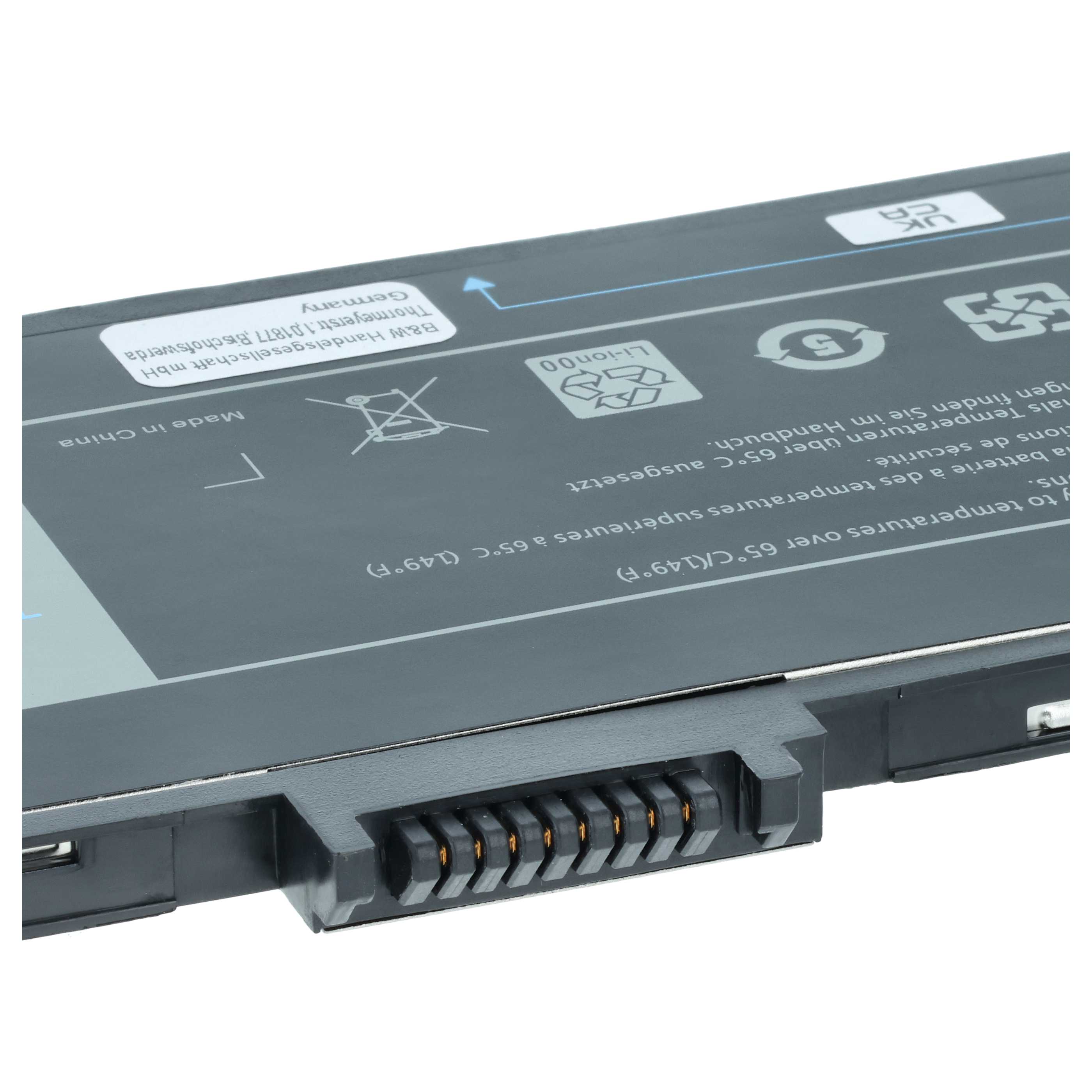 Tablet Battery replaces Dell VJF0X, HXFHF, 0VJF0X - 4850 mAh 7.4 V Li-polymer