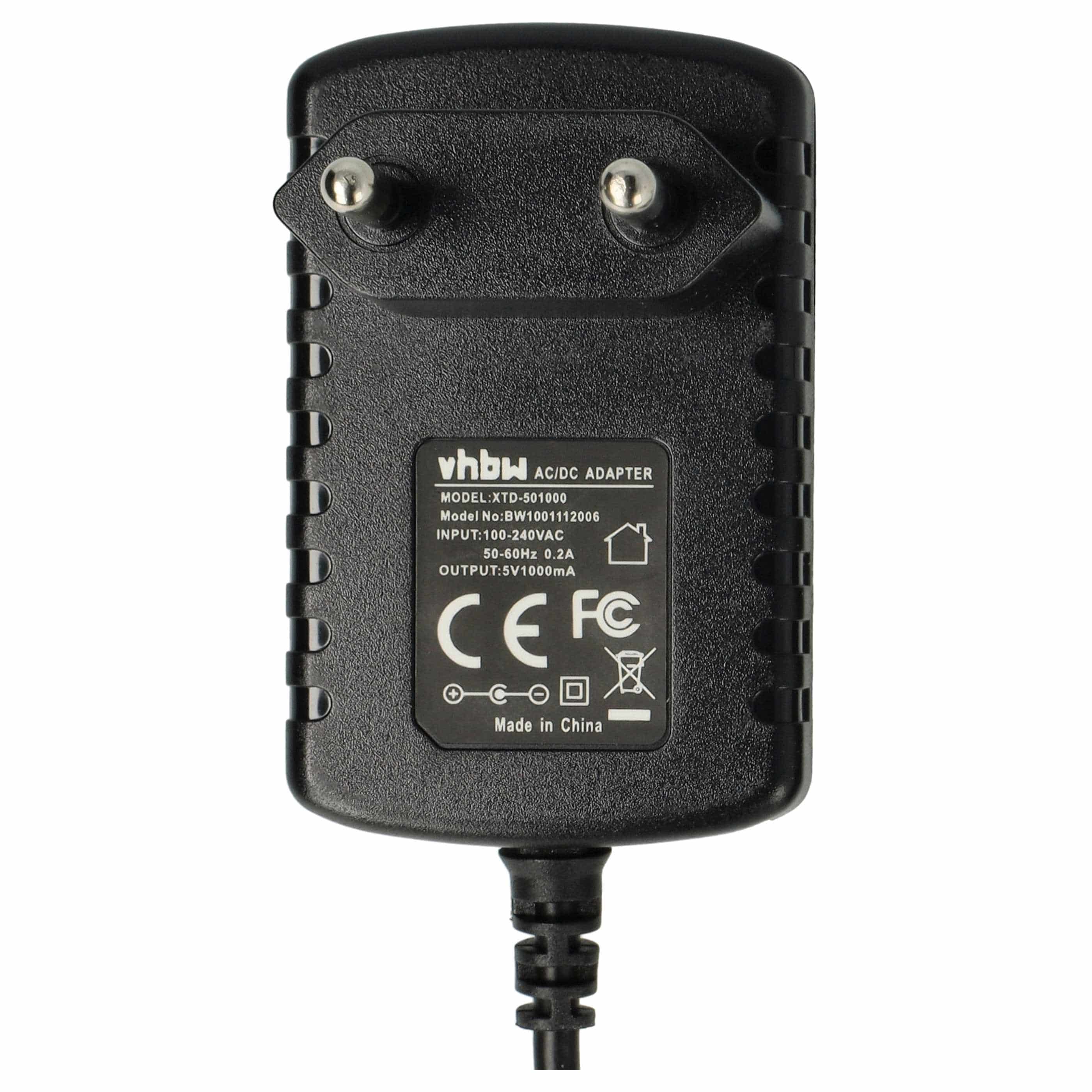 Micro USB Charger replaces Philips CP1759/01, CP1484/01 for Philips Electric Devices etc. - 1.0 A / 5 V