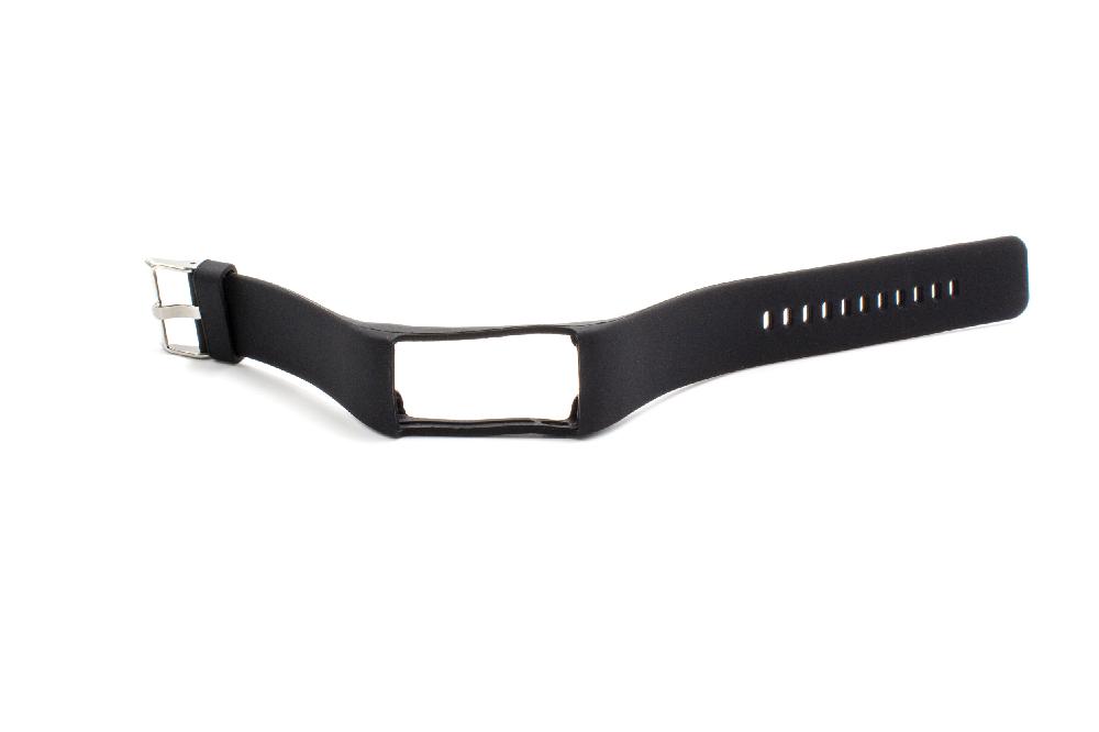 Armband für Polar Smartwatch - 24 cm lang, 23mm breit, Silikon, schwarz