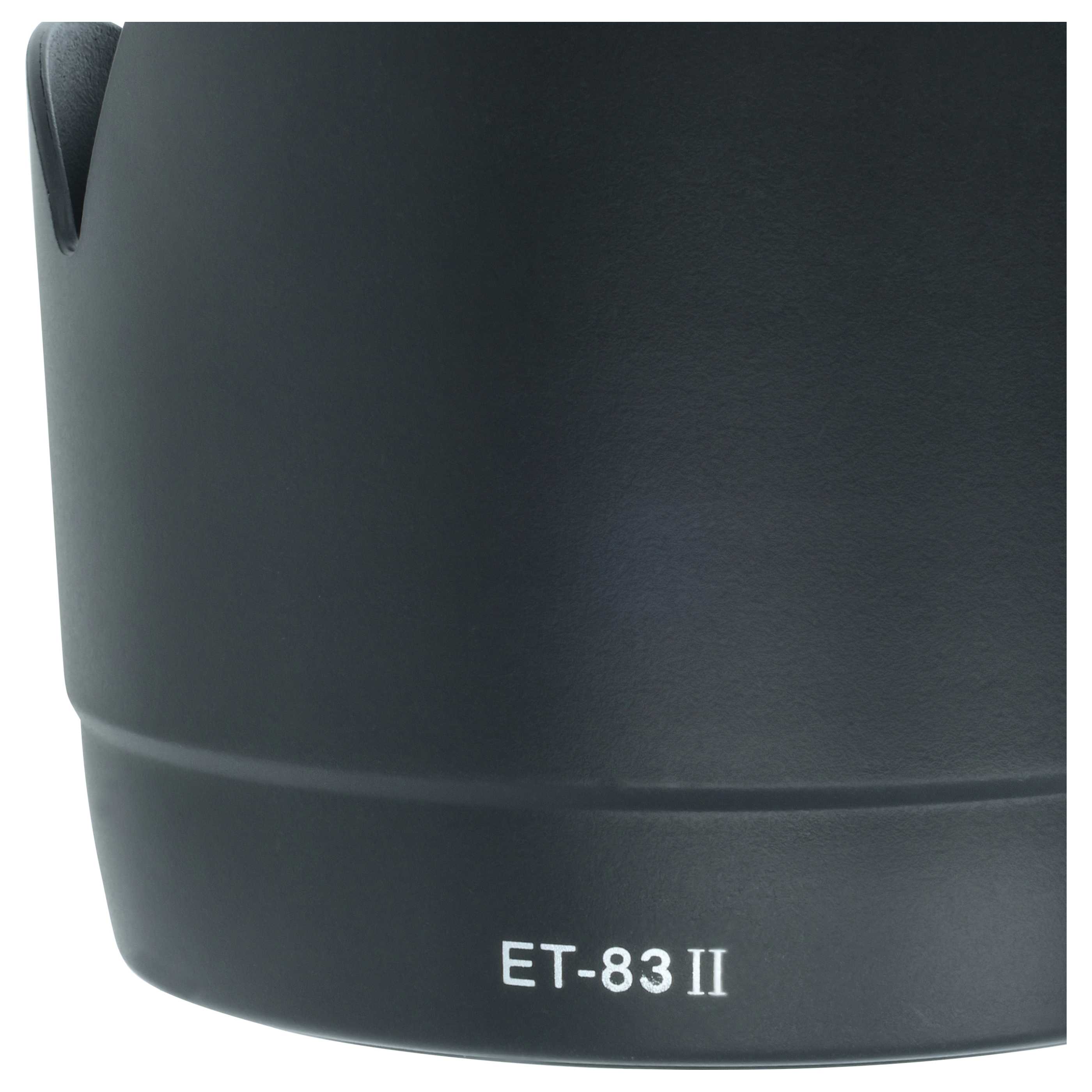 Lens Hood replaces Canon ET-83 II for Canon Lens with 77 mm Diameter, plastic, black