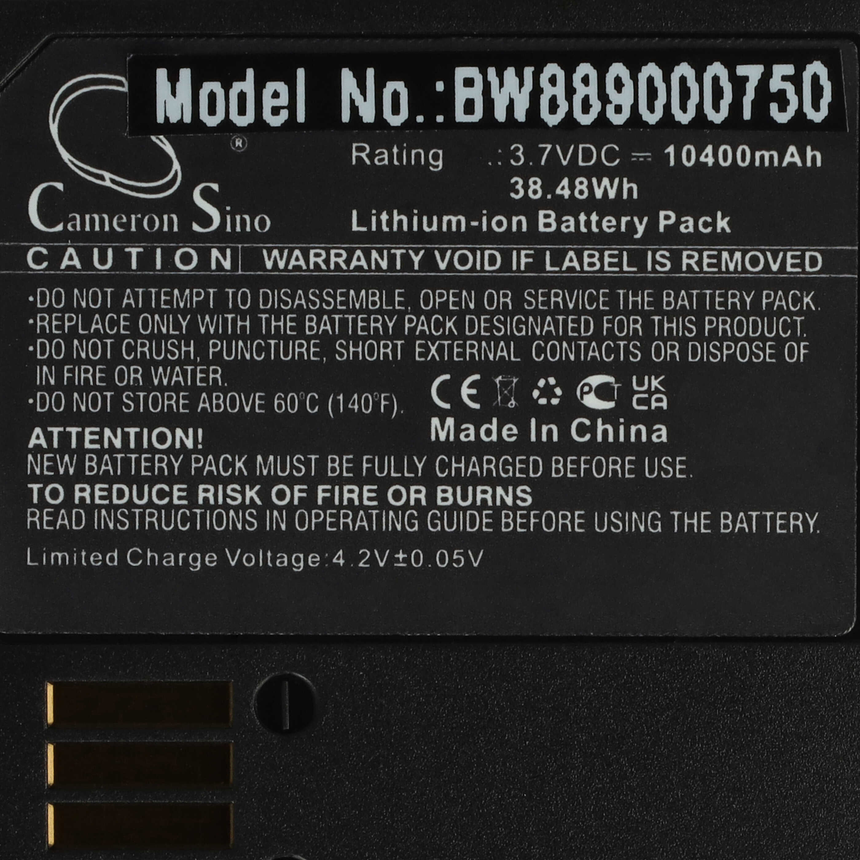 Batterie remplace Arlo 308-50019-01, A-14, A-7a pour caméra de surveillance - 10400mAh 3,7V Li-ion