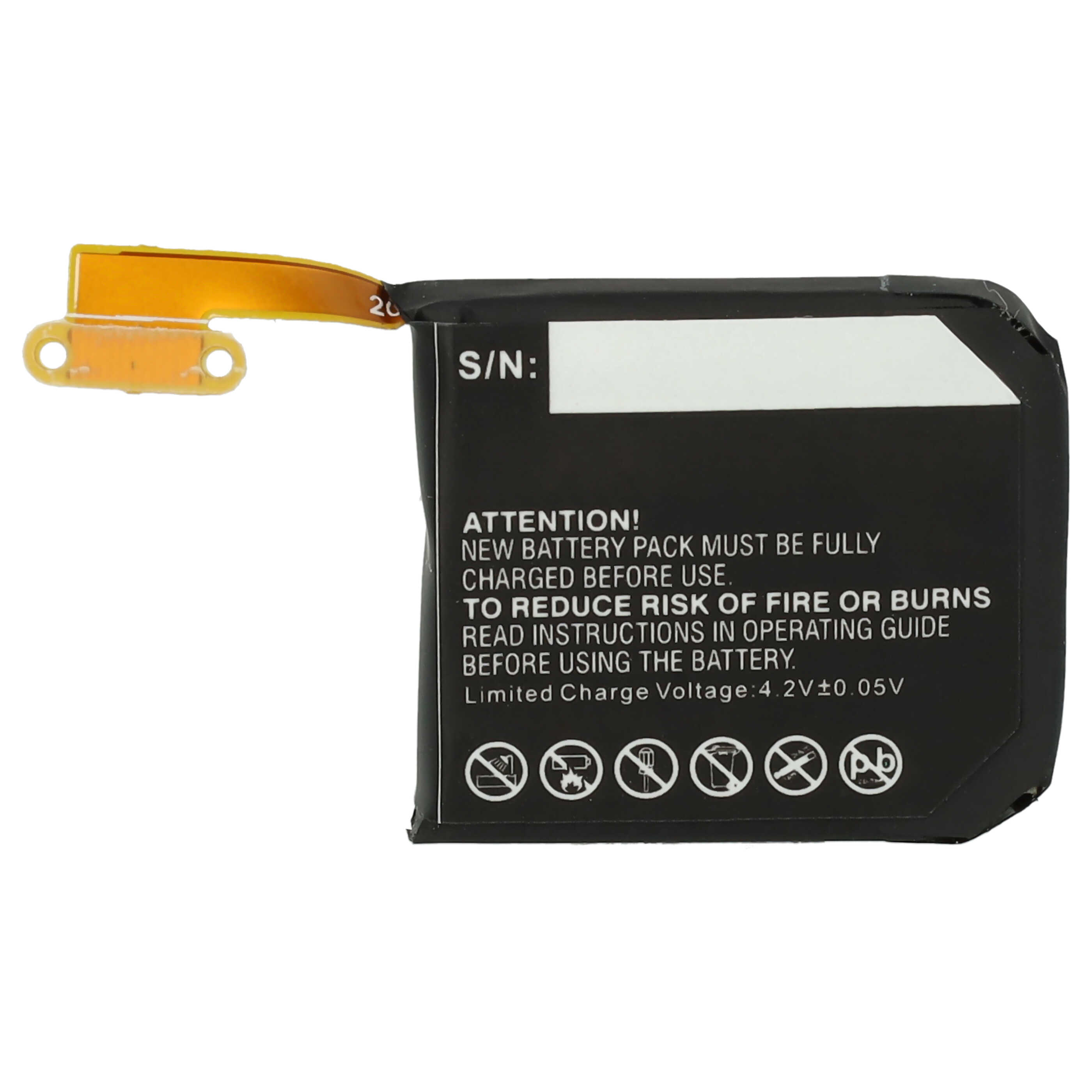 Smartwatch Battery replaces Samsung EB-BR720ABE - 250 mAh 3.7 V Li-polymer + Tools